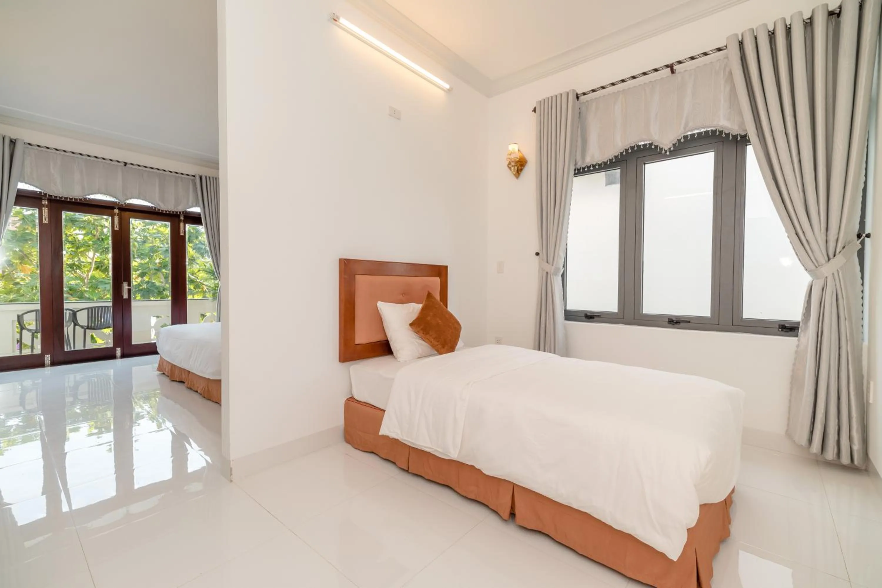 Bed in Hanh Nhung Villa