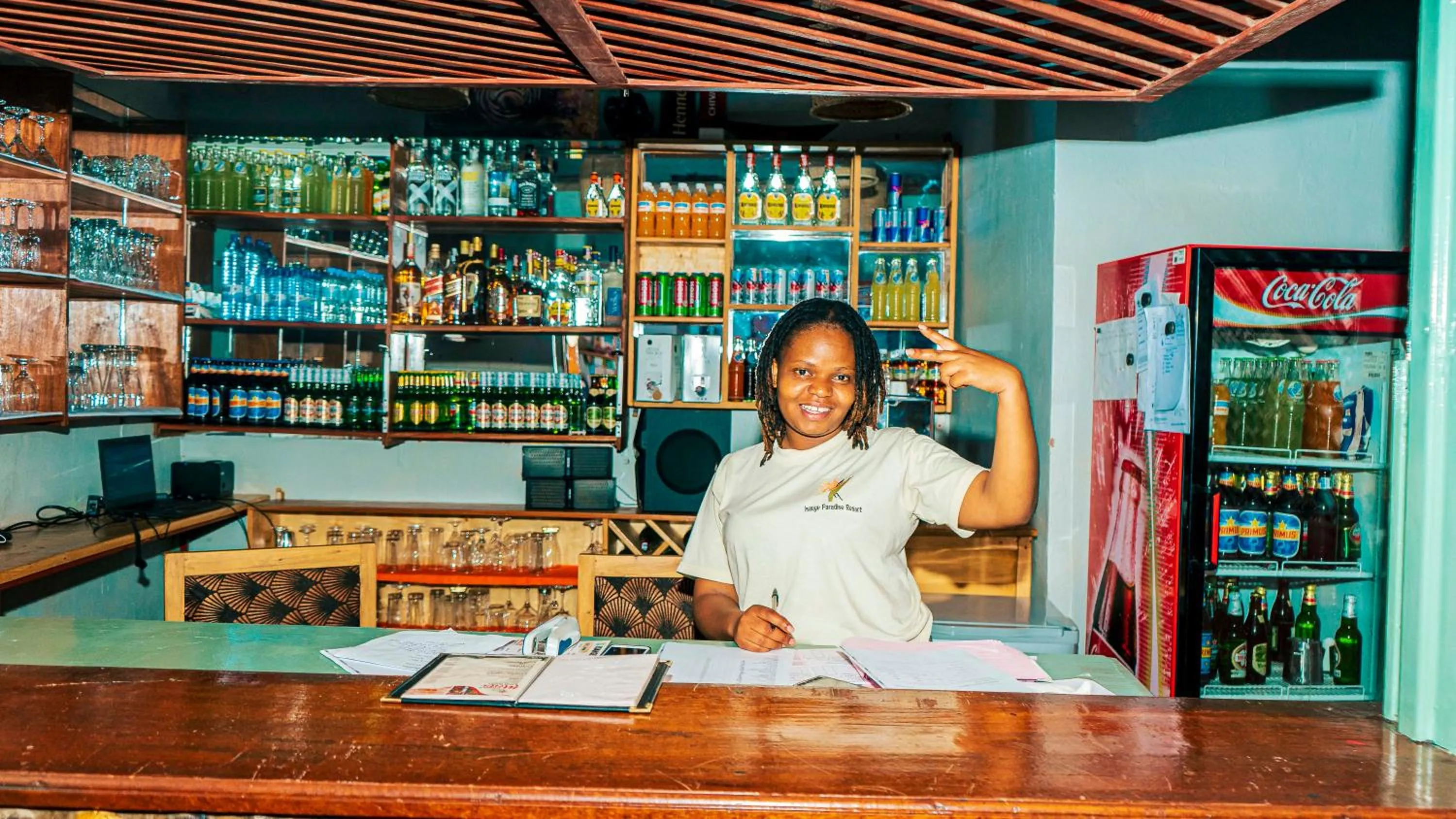 Staff in Isange Paradise Resort