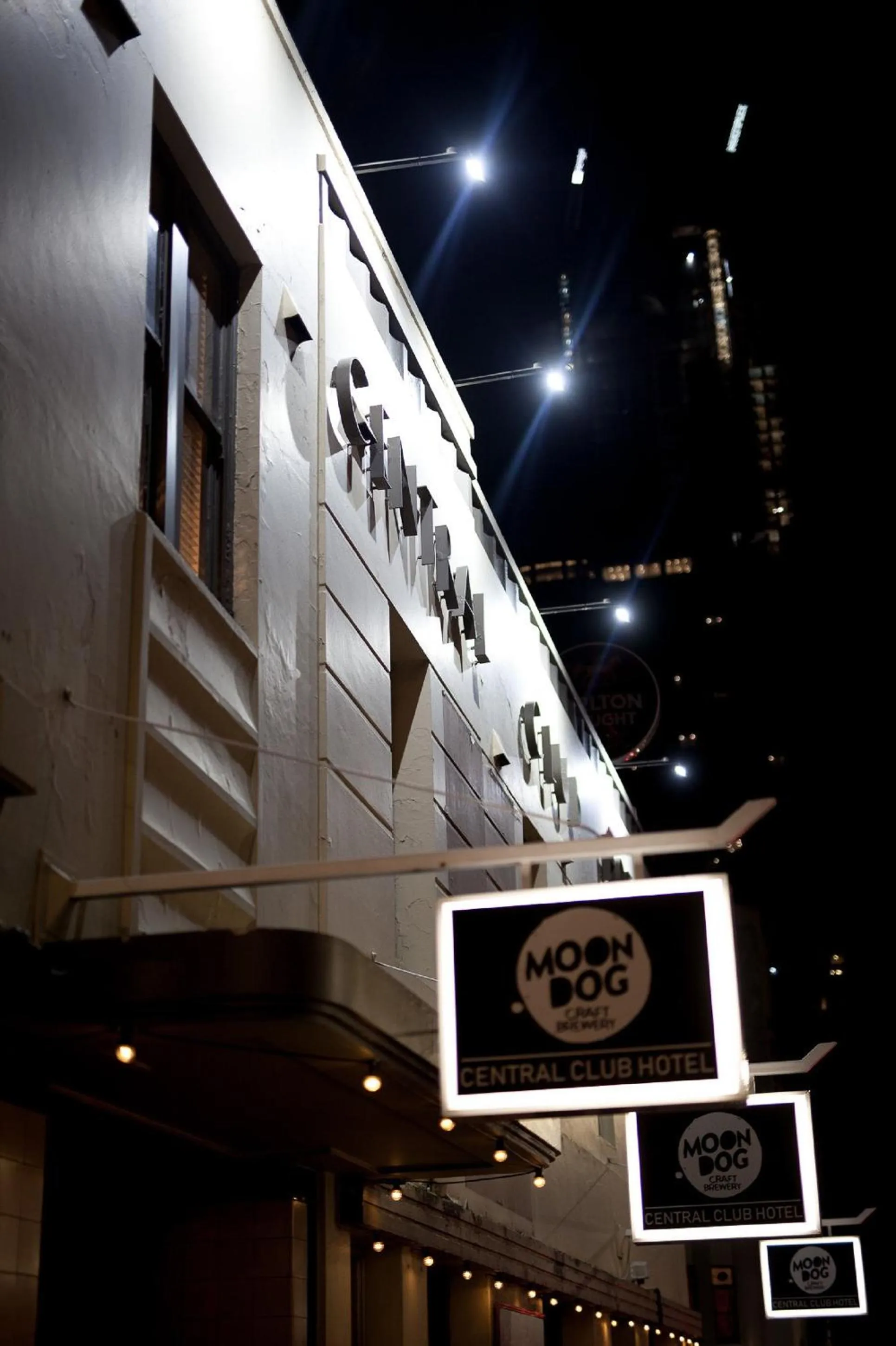 Facade/entrance in Central Club Hotel