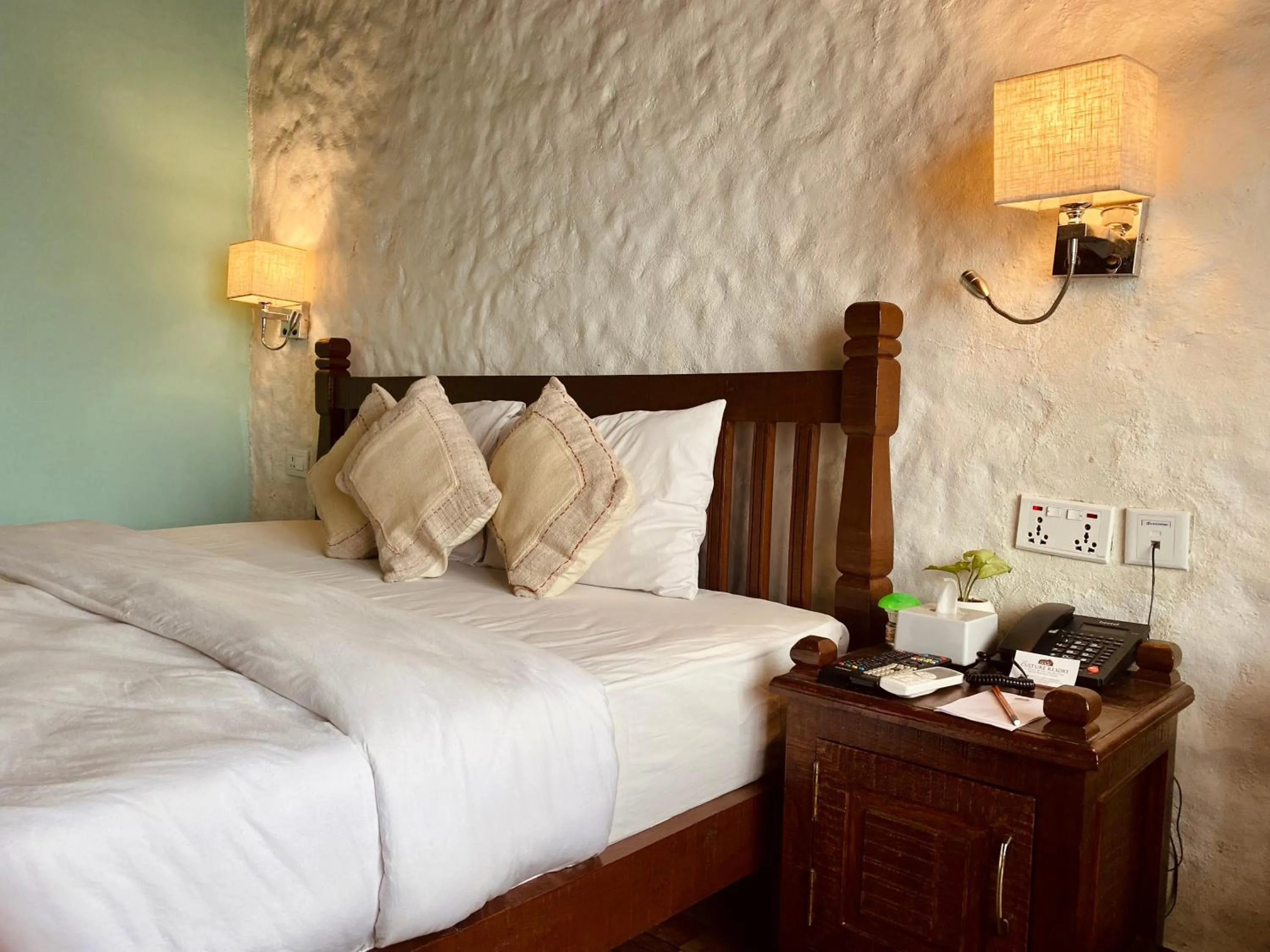 Bed in The Culture Resort