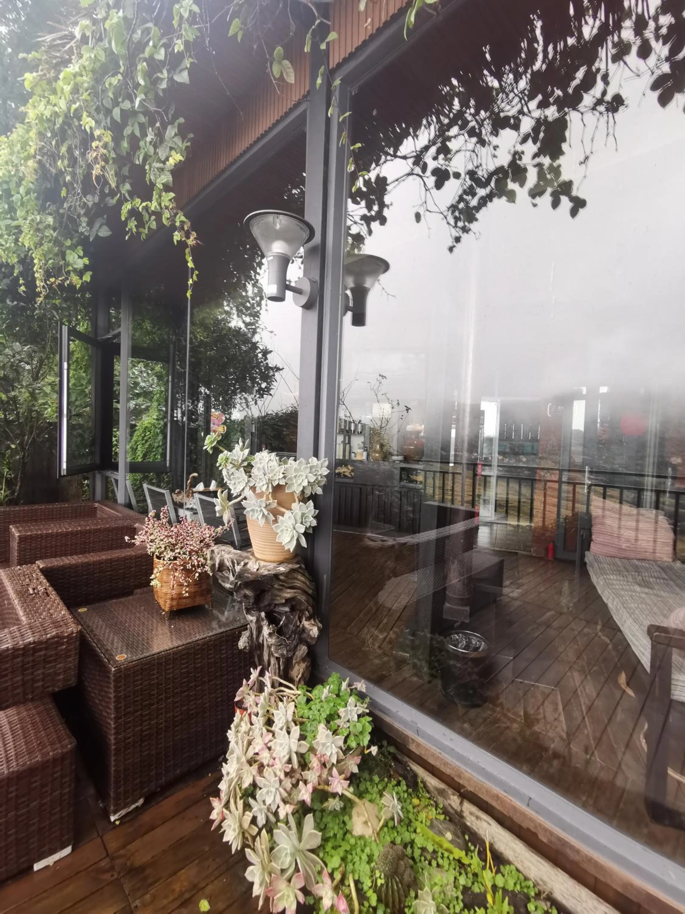 Inner courtyard view in Beyond The Cloud