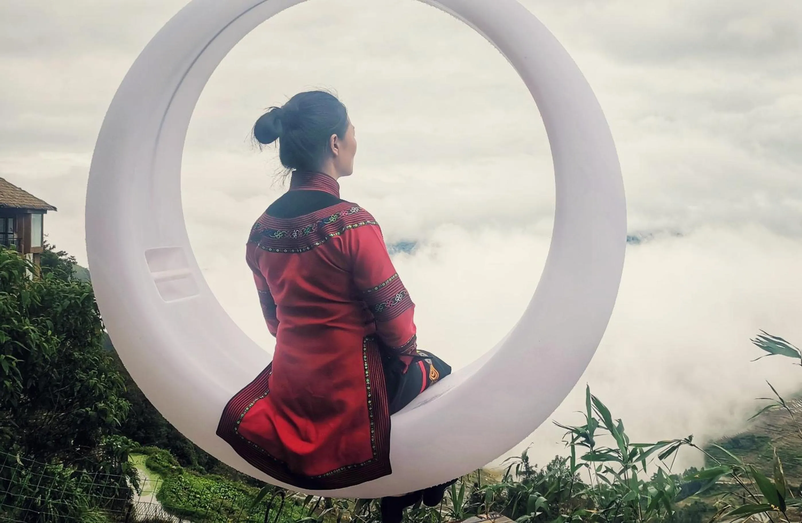 Inner courtyard view in Beyond The Cloud