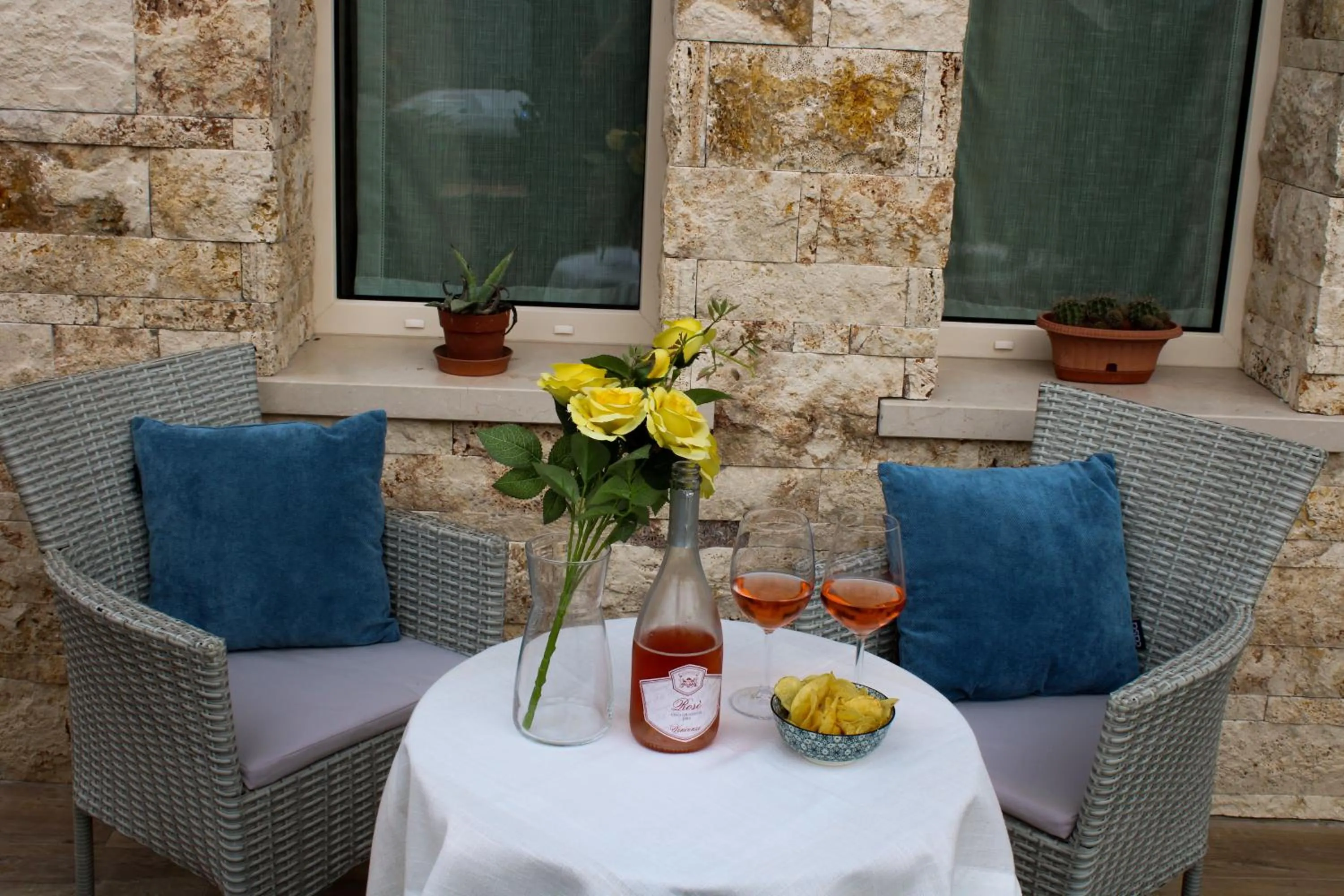Patio in B&B Villa Pelèr