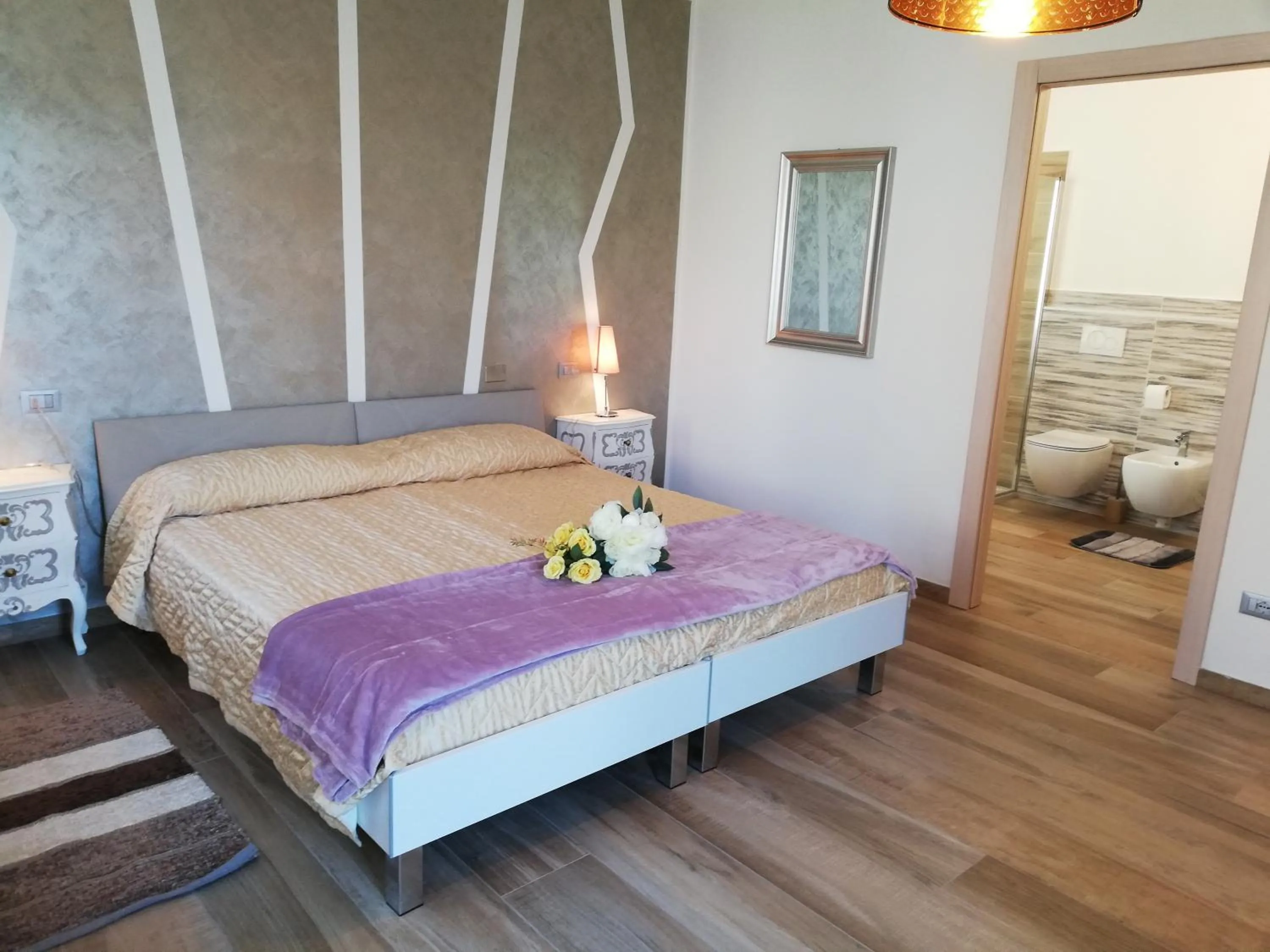 Bed in B&B Villa Pelèr