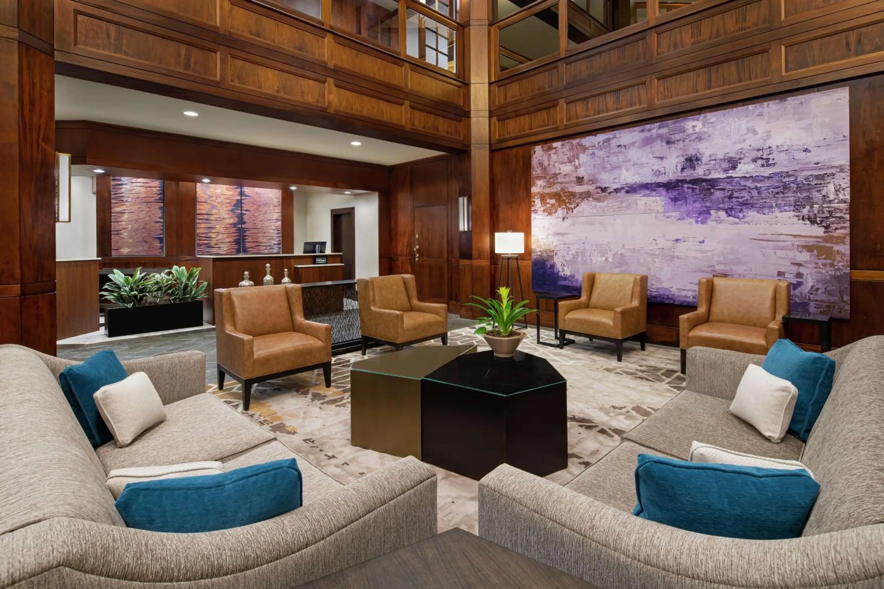 Lobby or reception in DoubleTree Suites by Hilton Charlotte/SouthPark
