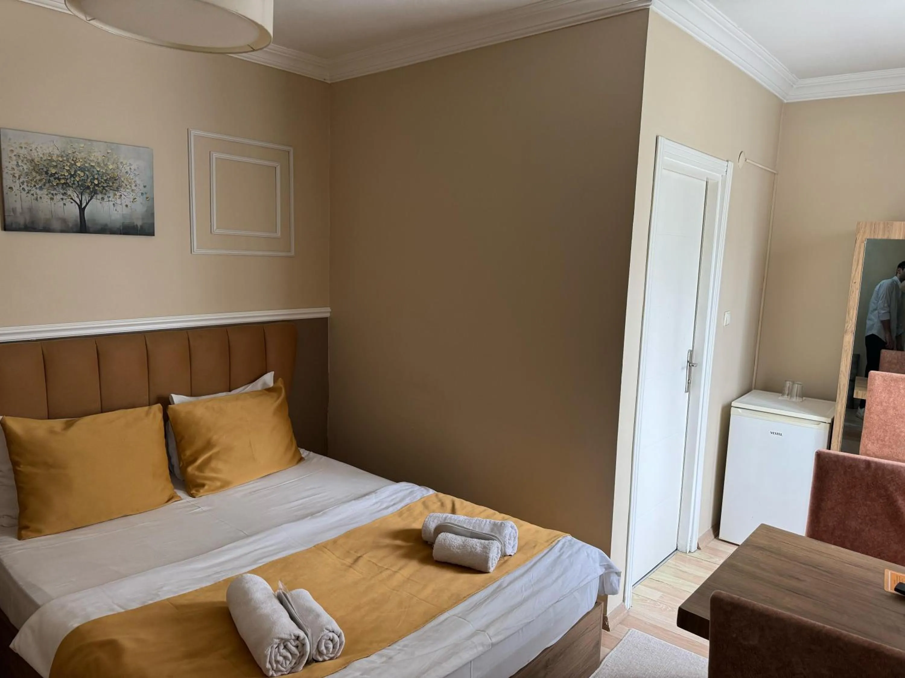 Bed in NEW BEYLERBEYİ HOTEL