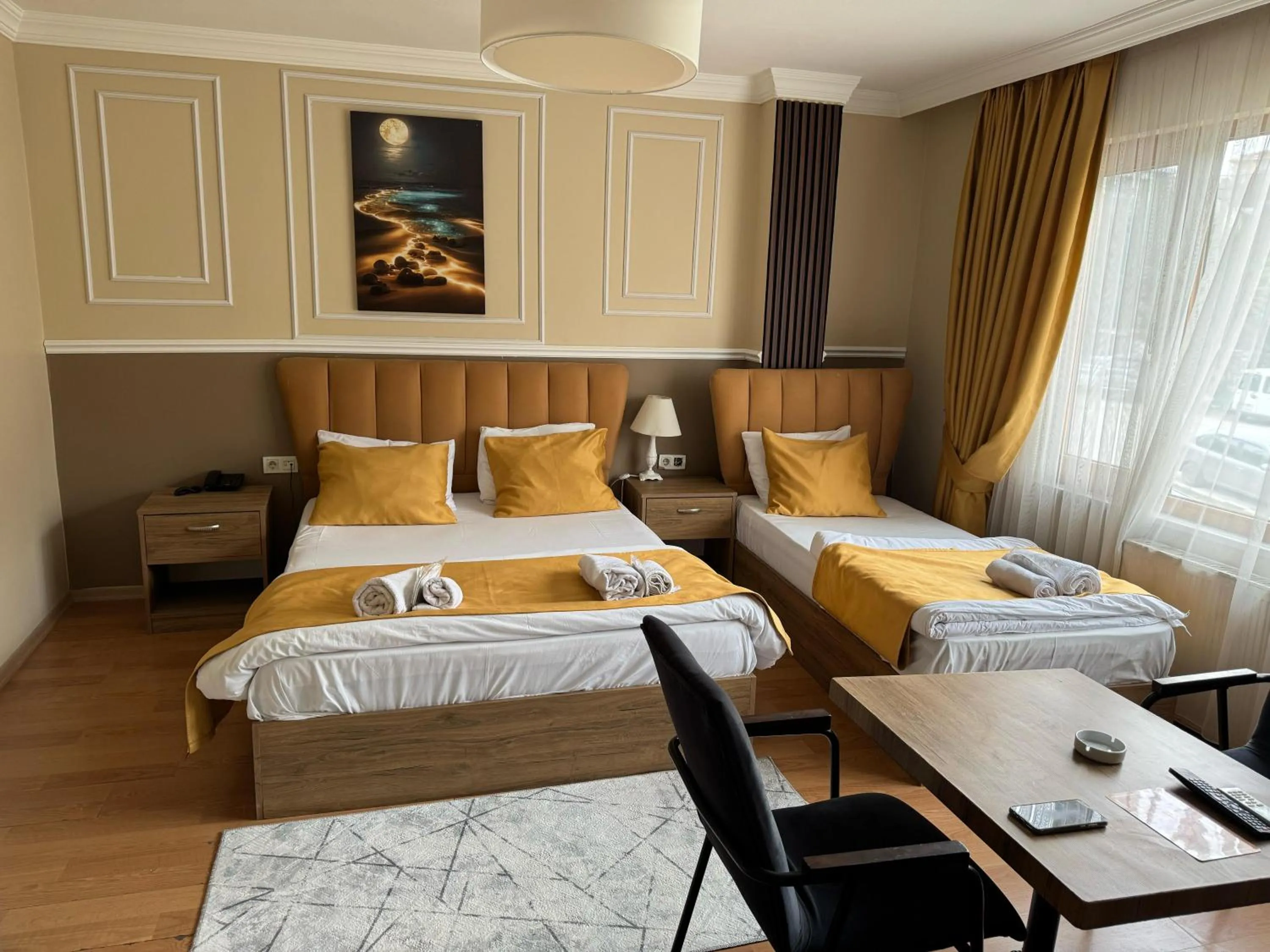 Bed in NEW BEYLERBEYİ HOTEL