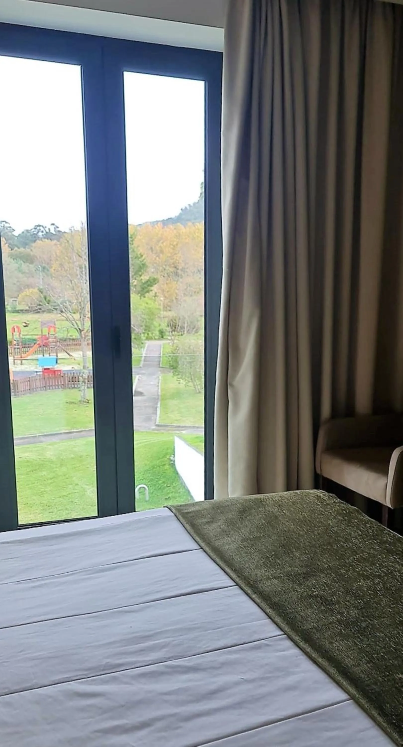 View (from property/room), Bed in INATEL Cerveira Hotel