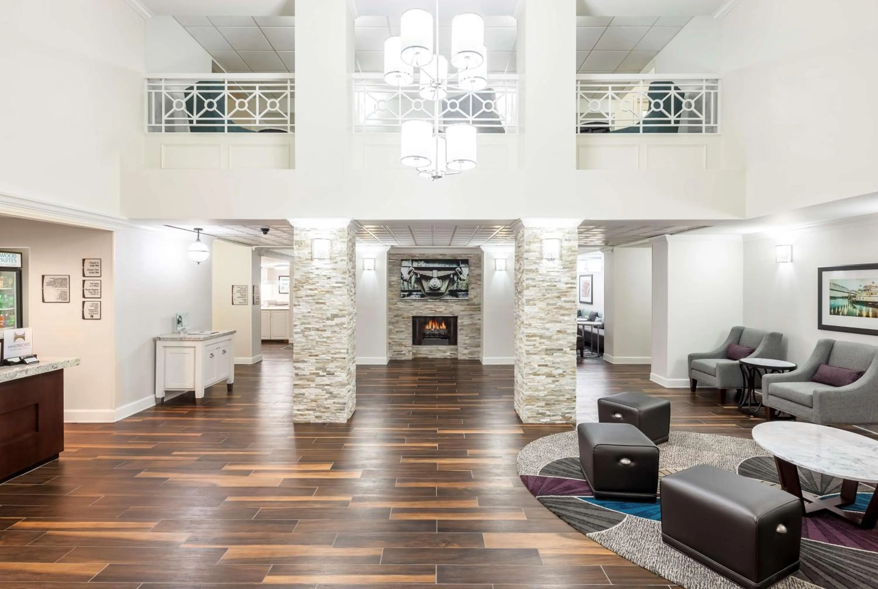 Lobby or reception in Homewood Suites by Hilton Chattanooga - Hamilton Place
