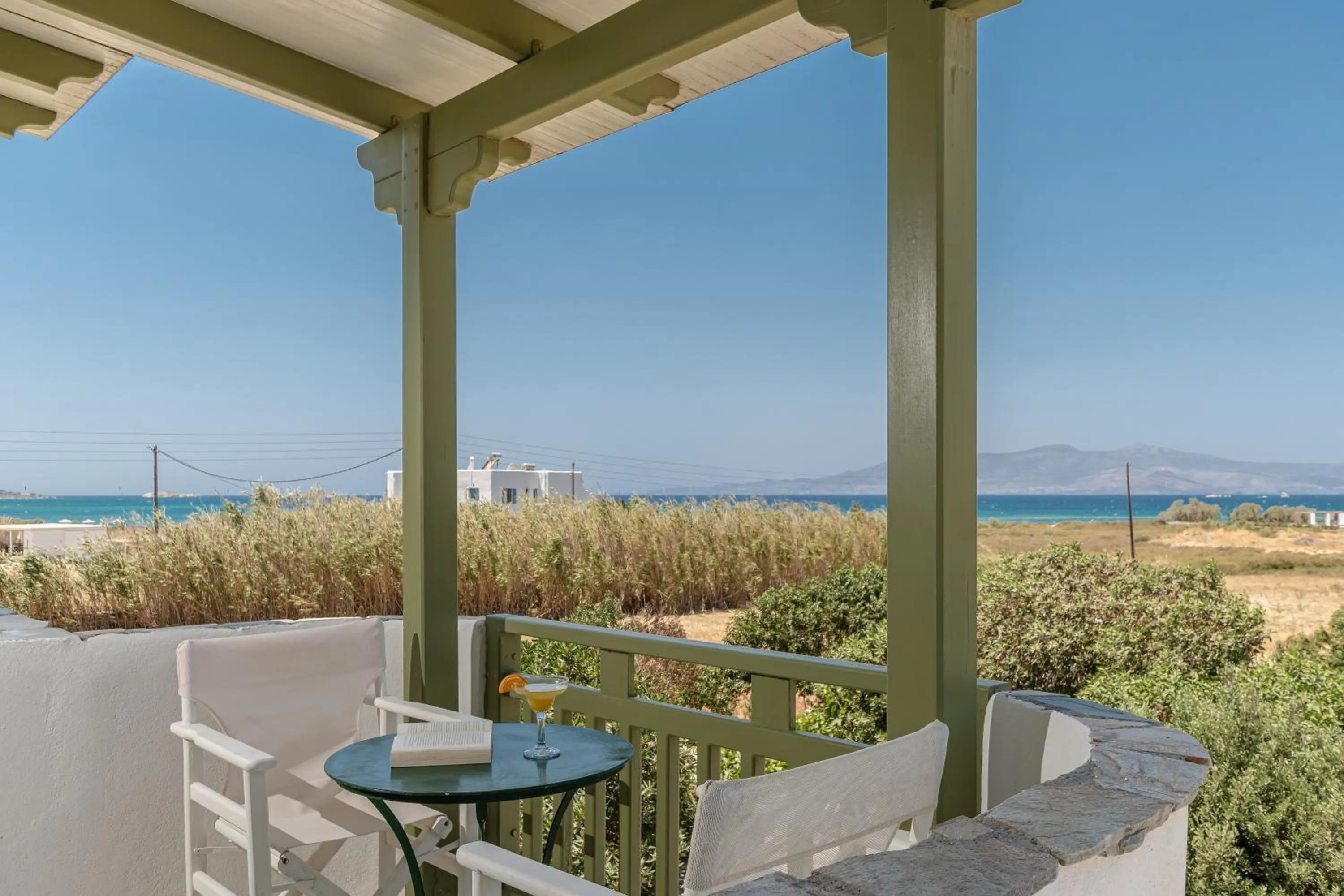 Sea view in Studios Vrettos Beachfront Hotel