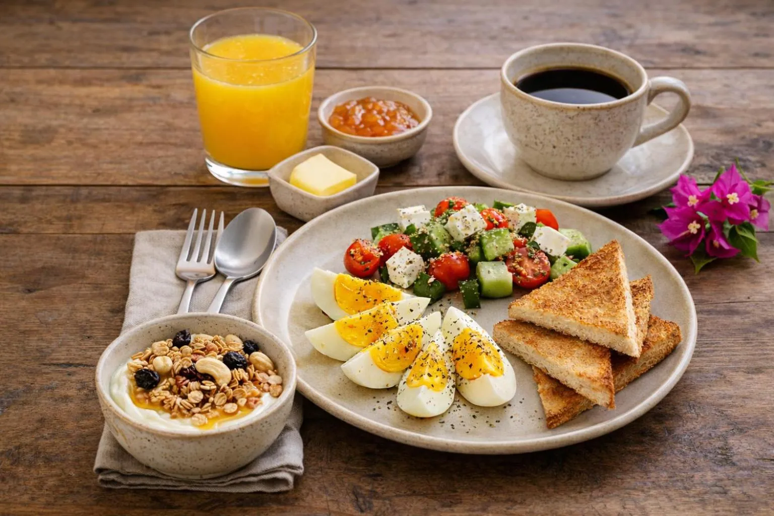 Breakfast in Studios Vrettos Beachfront Hotel