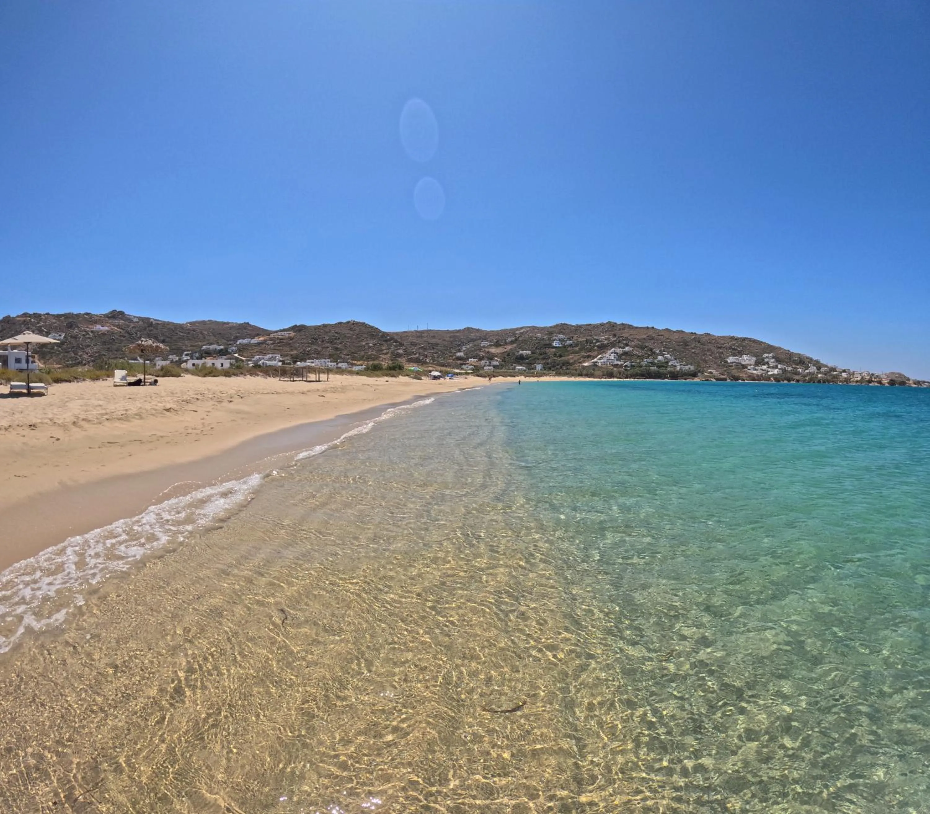 Beach in Studios Vrettos Beachfront Hotel