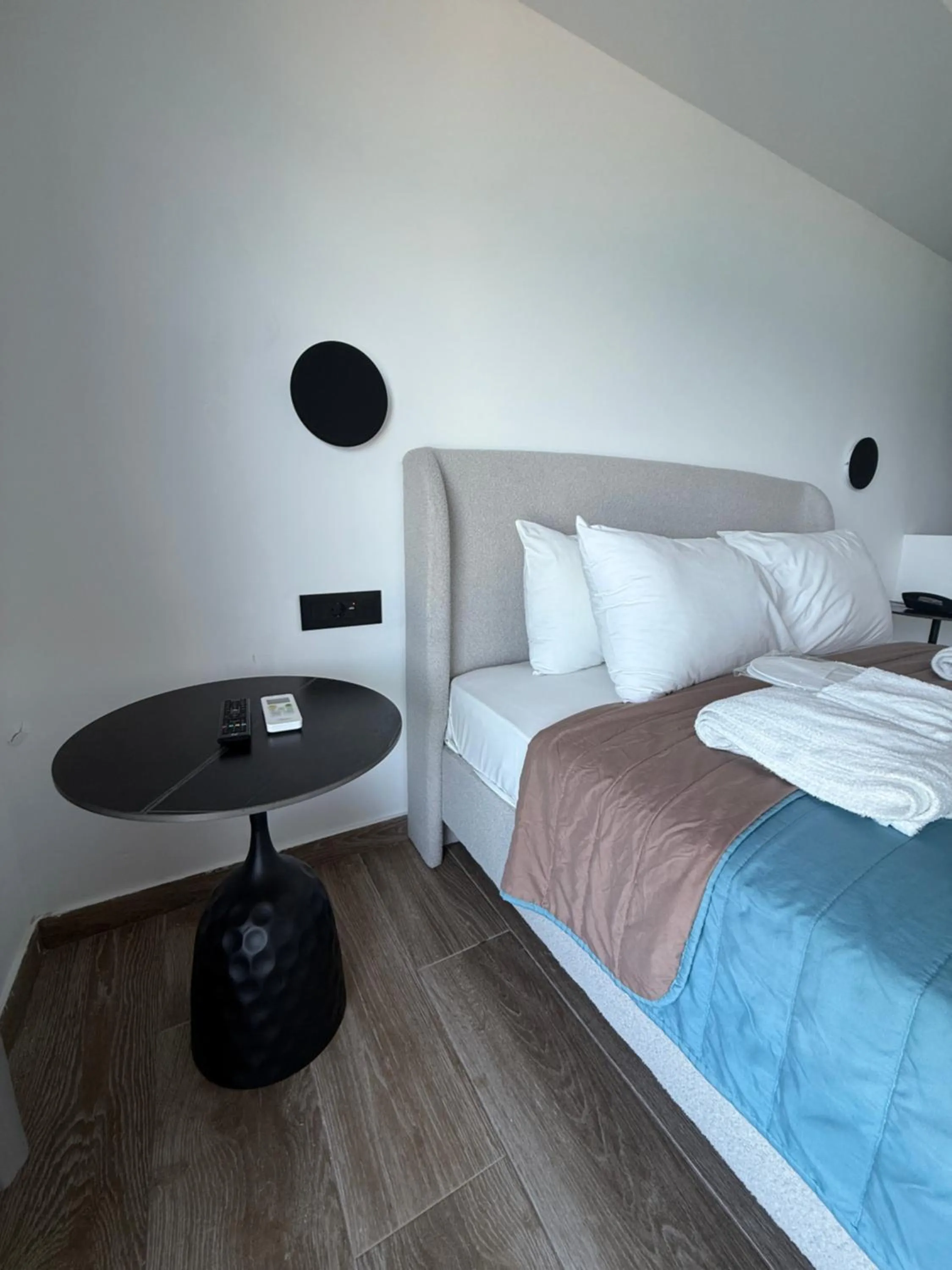 Bed in Sunrise Luxury Apartments Rhodes