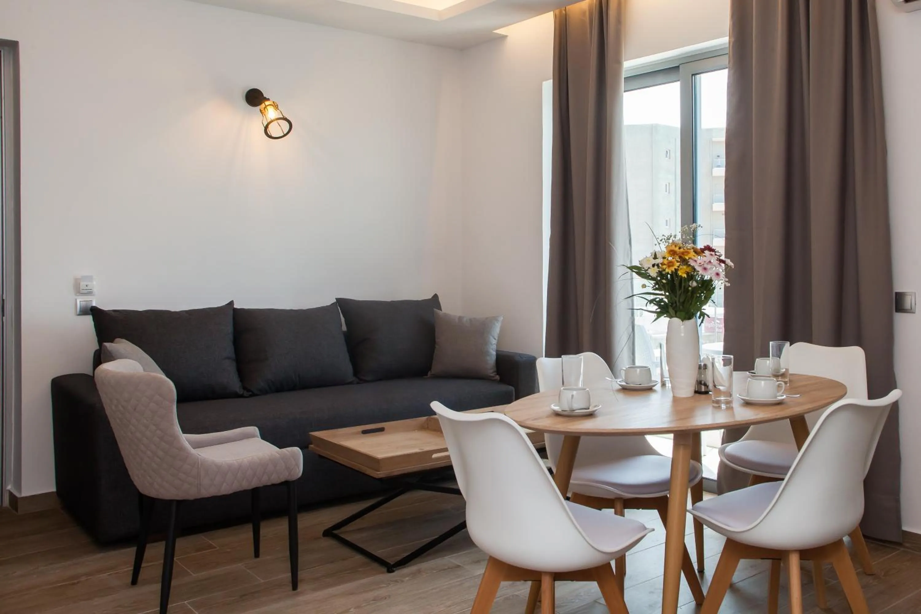 Living room in Sunrise Luxury Apartments Rhodes