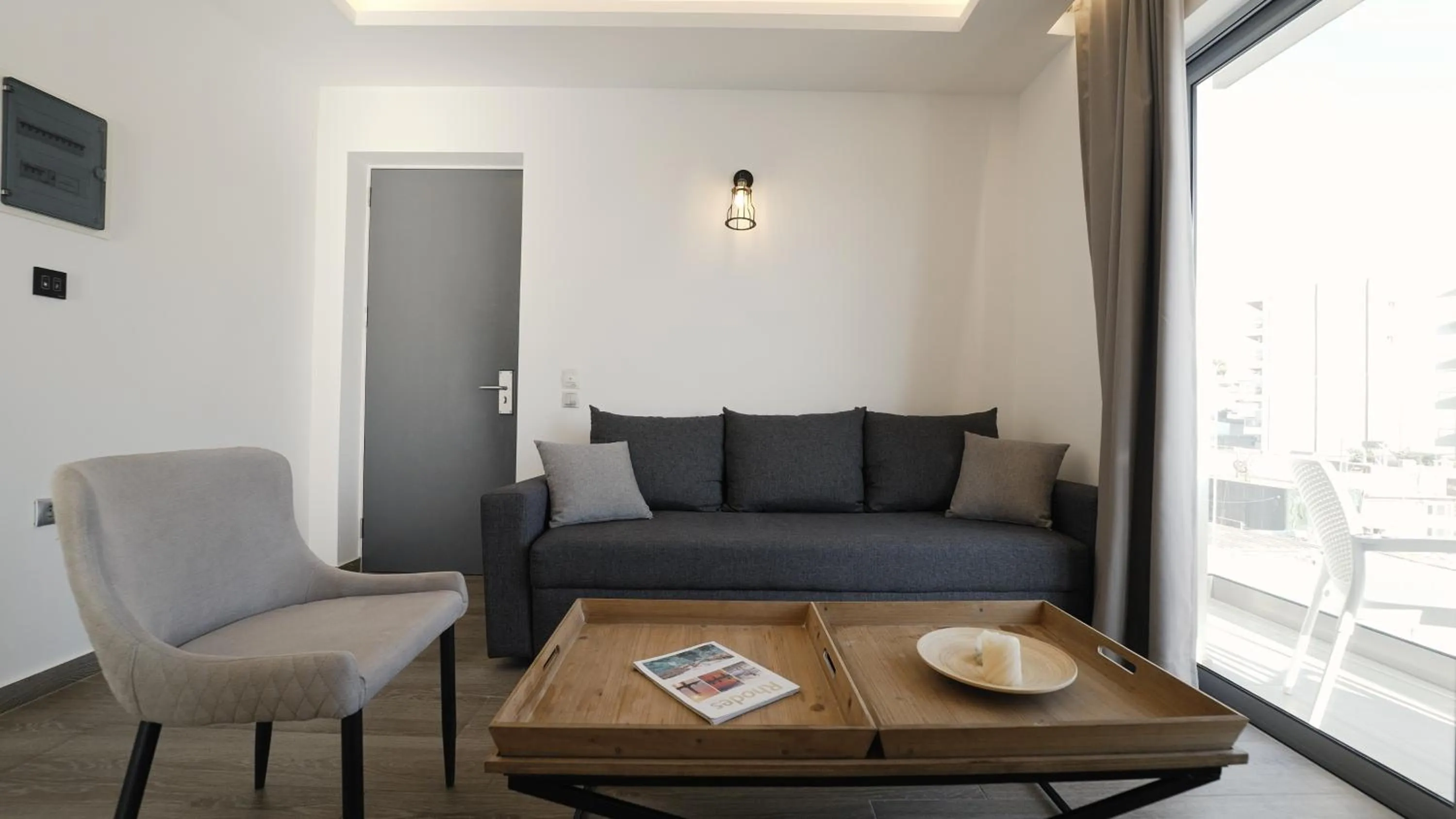 Living room in Sunrise Luxury Apartments Rhodes