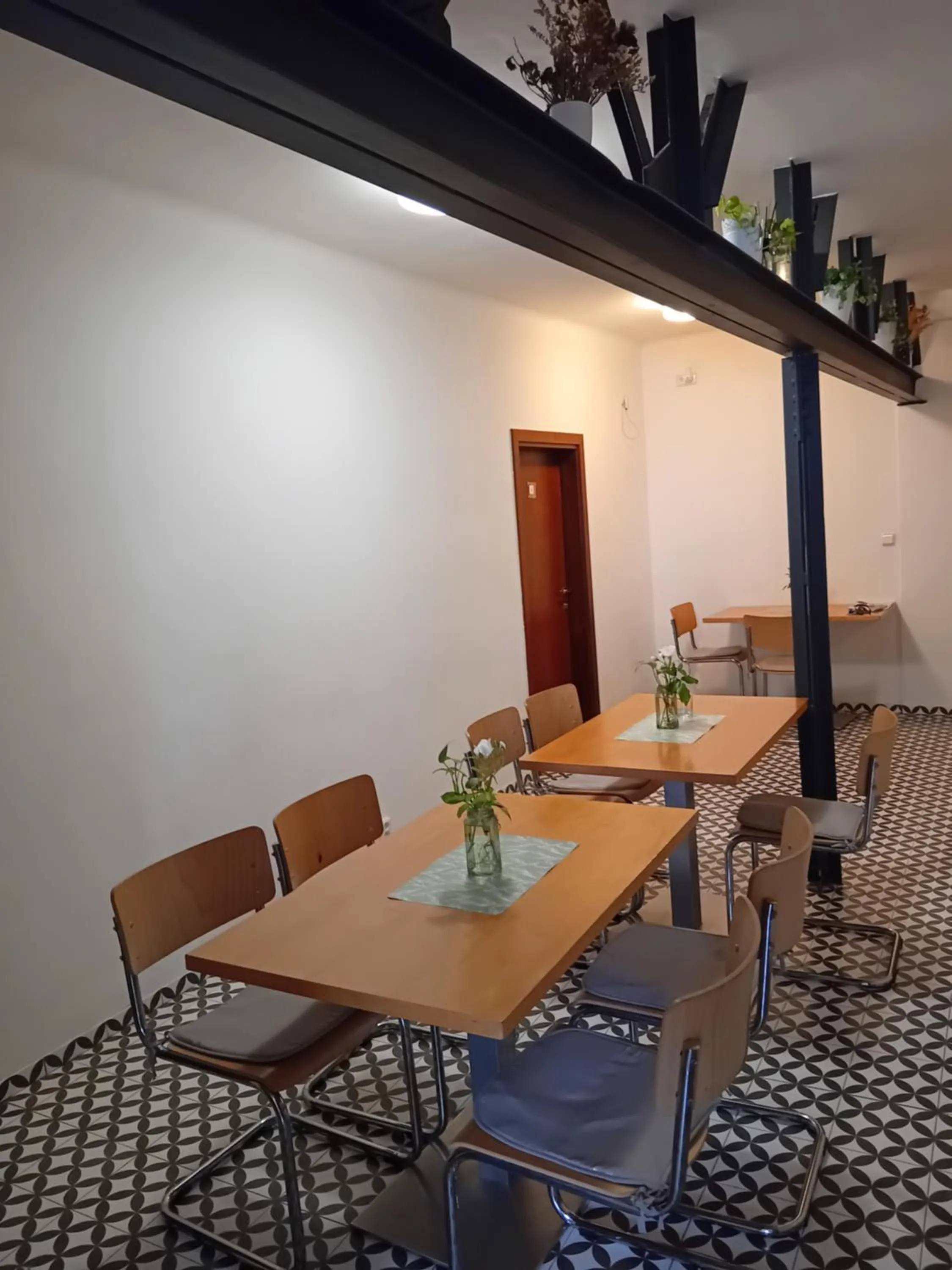 Seating area in Hostel Eleven