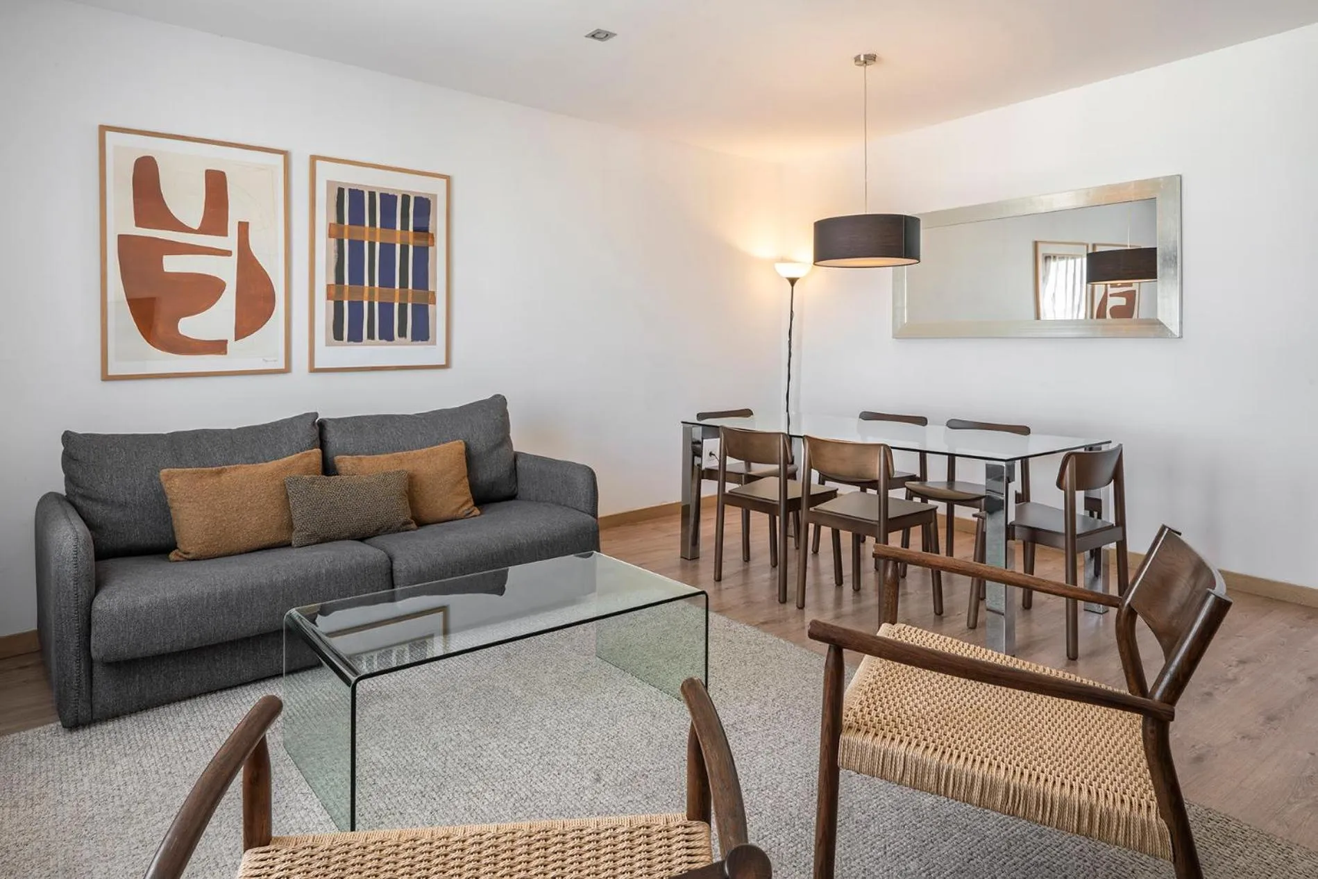 Living room in The Corner Apartments by Aspasios