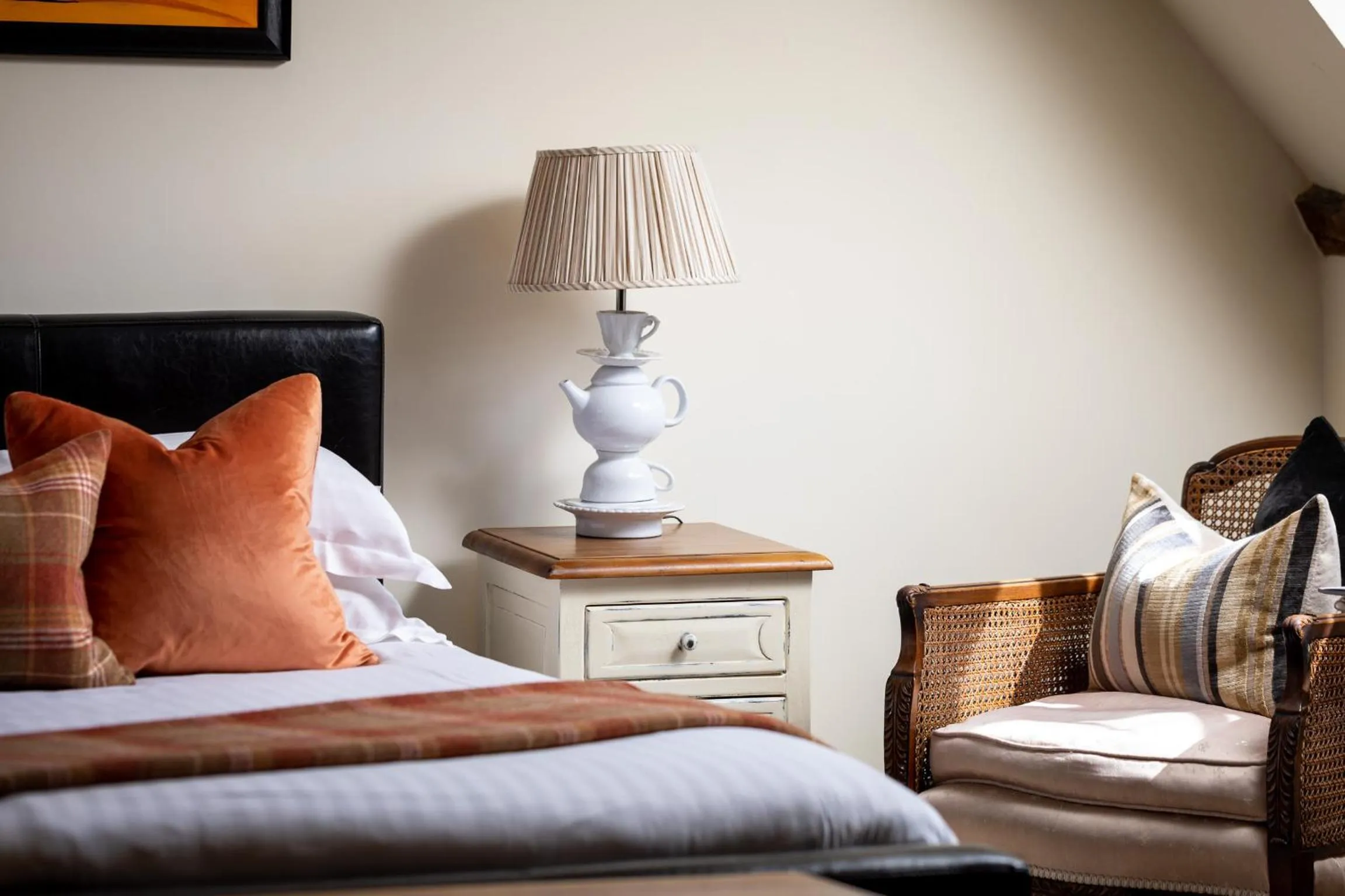 Bed in Bantam Tea Rooms