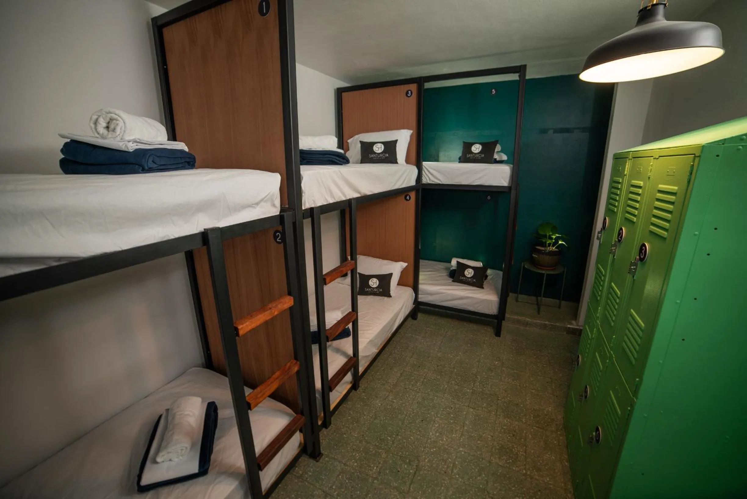 Decorative detail in Santurcia Hostel