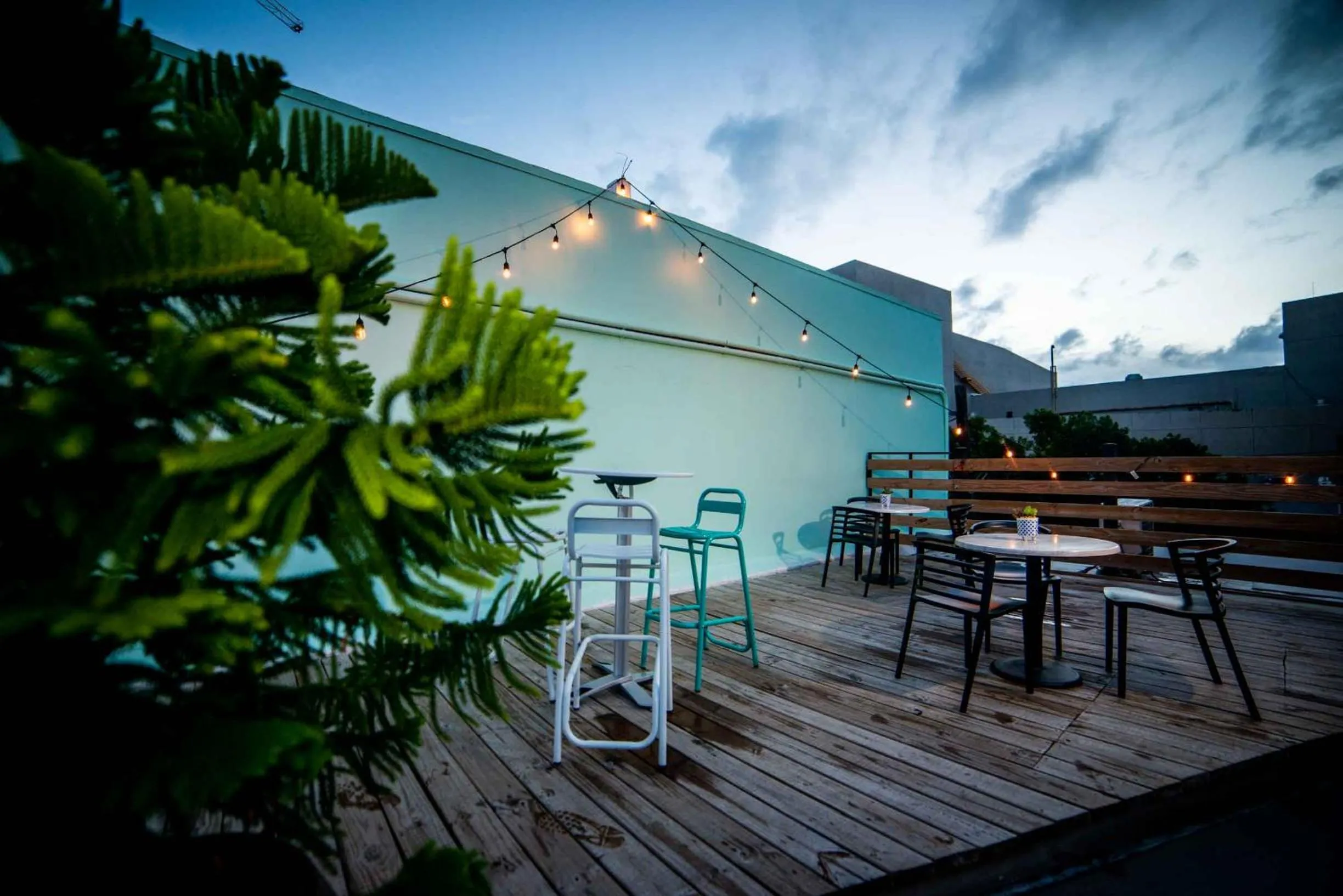 Balcony/Terrace in Santurcia Hostel
