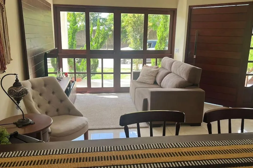 Seating area in Casa Retrô Chique Bananeiras - Cond Yes Banana