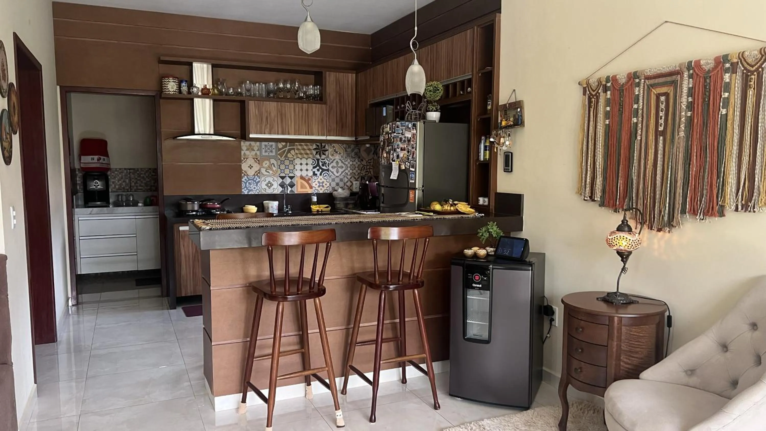 Kitchen or kitchenette in Casa Retrô Chique Bananeiras - Cond Yes Banana