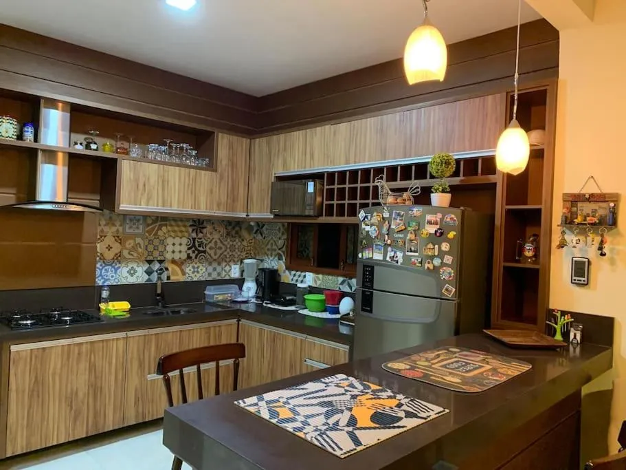 Kitchen or kitchenette in Casa Retrô Chique Bananeiras - Cond Yes Banana