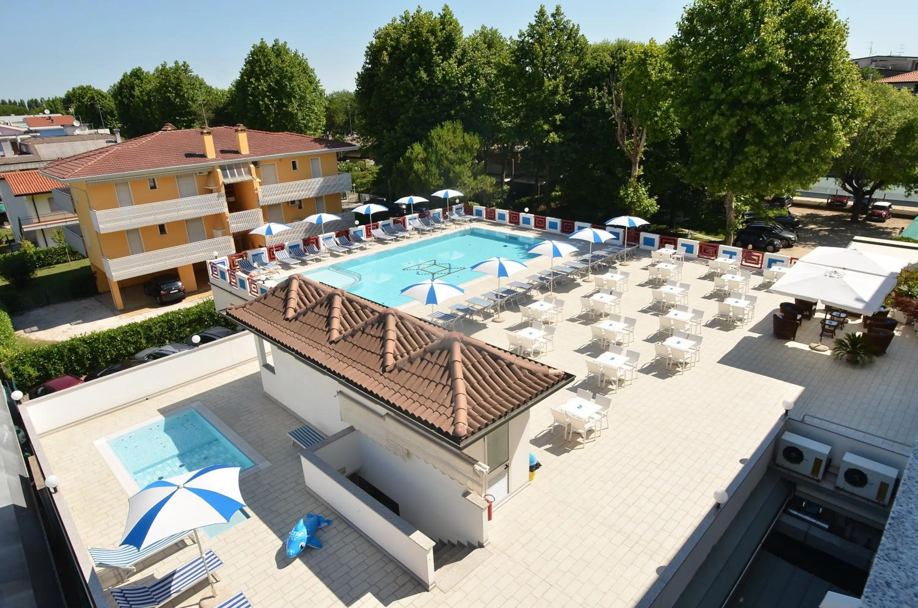 Pool view in Hotel Germania