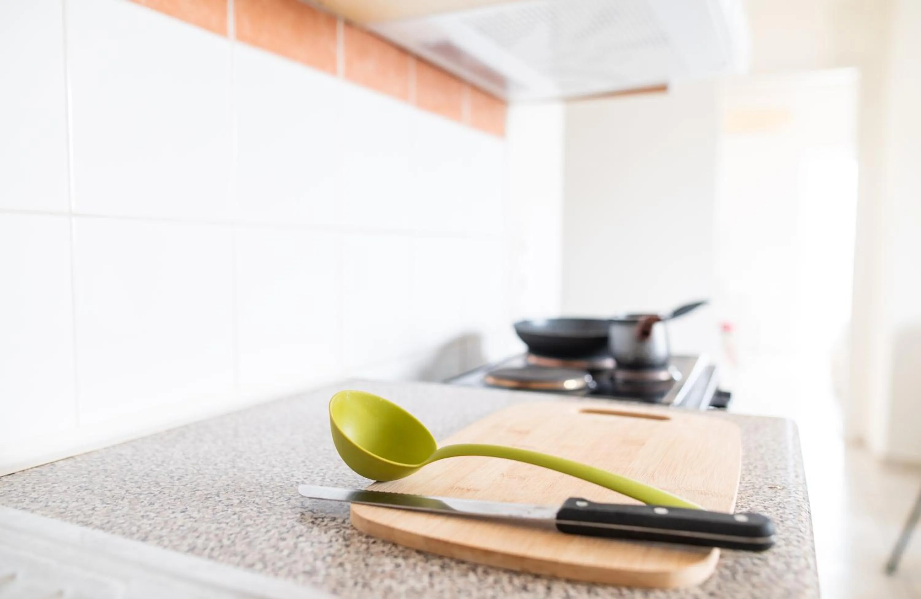 Kitchen or kitchenette in Achilleas Hotel Apartments