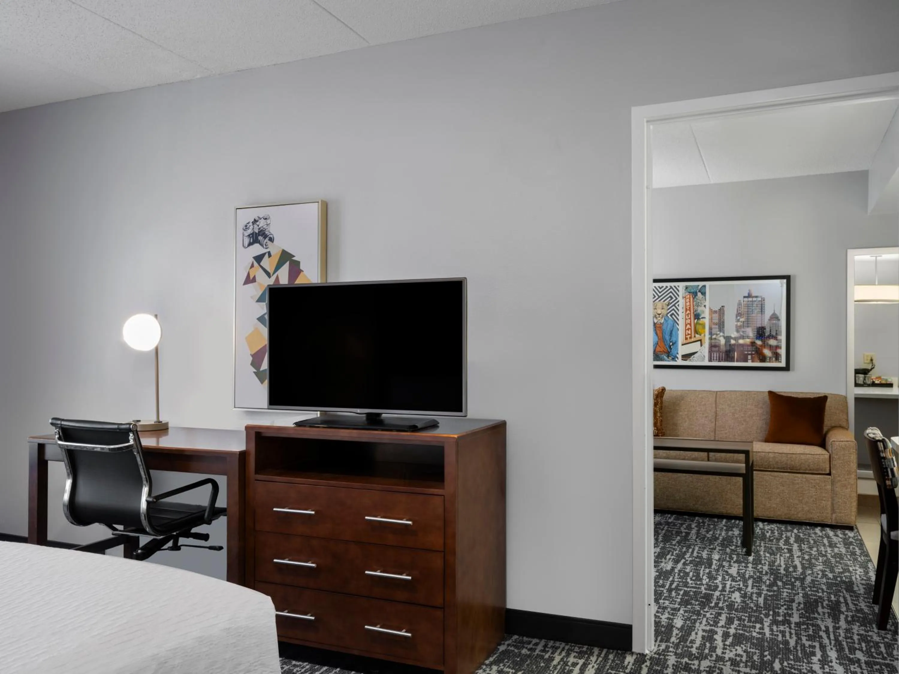 Bedroom, Bed in Homewood Suites Columbus - Airport