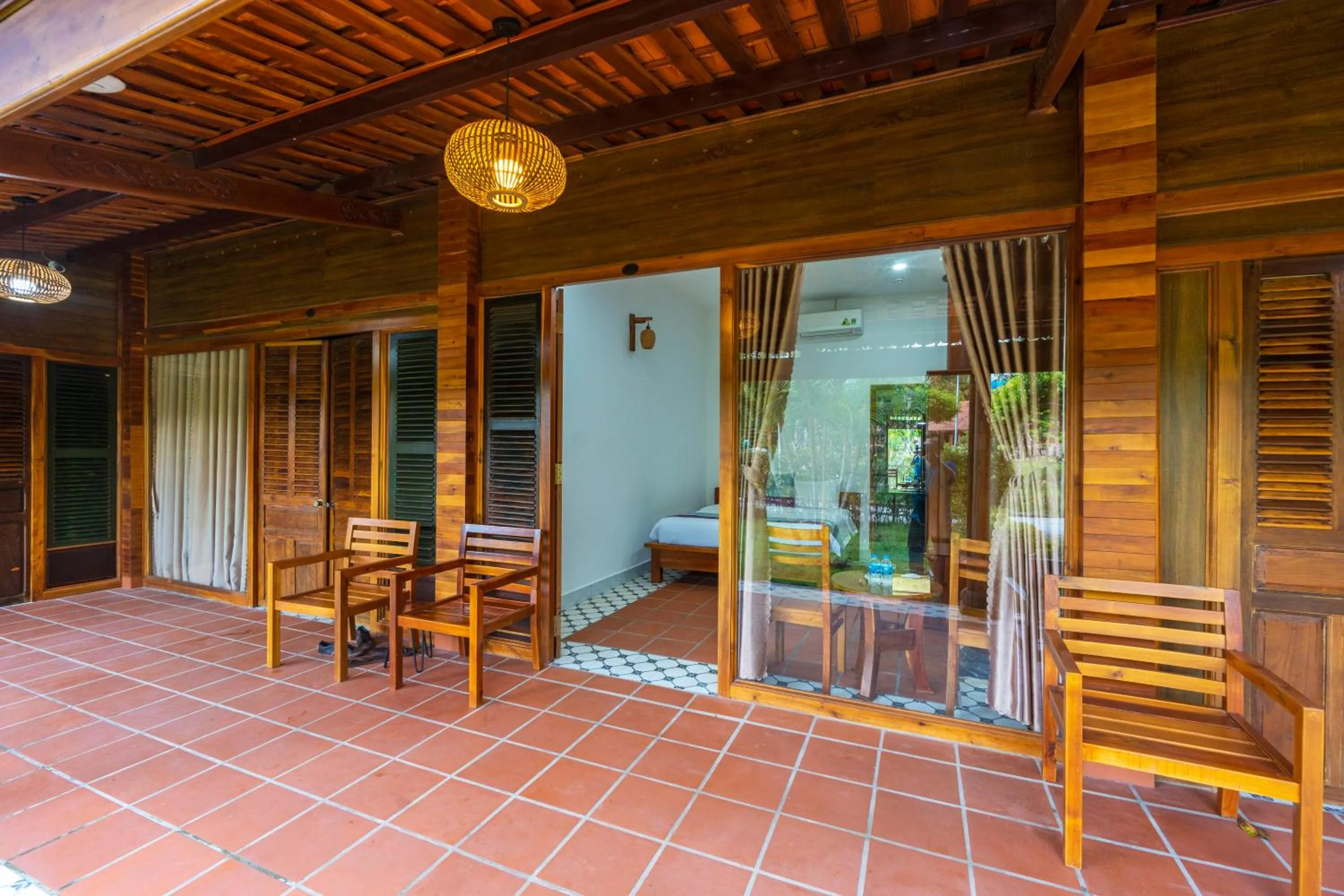 Balcony/Terrace in Maison Du VietNam Resort & Spa