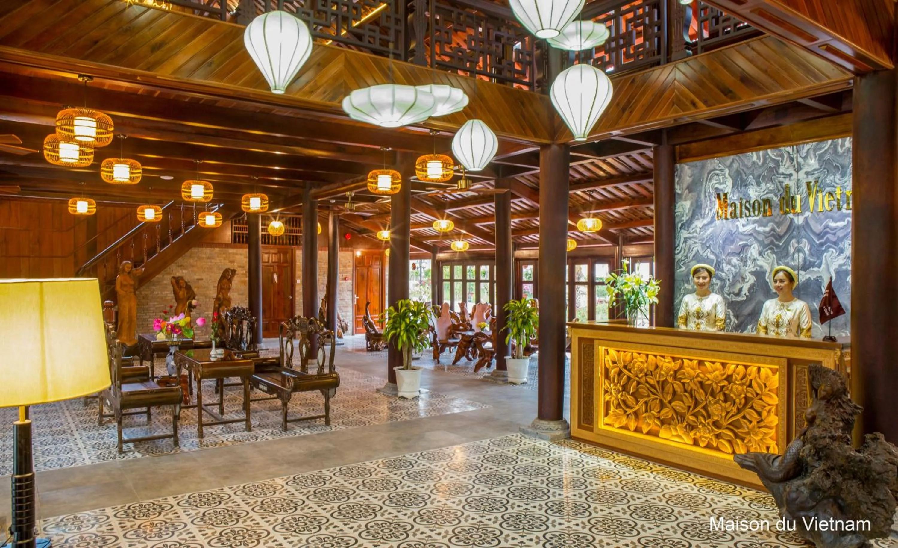 Lobby or reception in Maison Du VietNam Resort & Spa