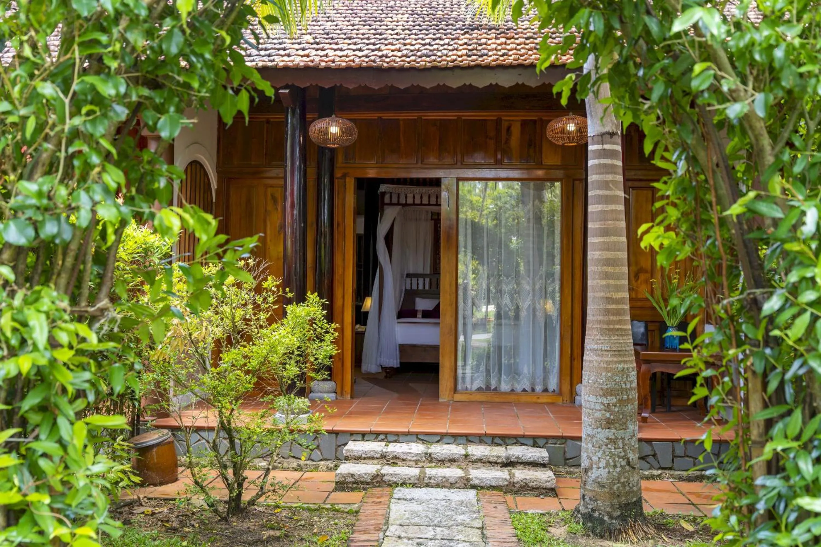 Garden in Maison Du VietNam Resort & Spa