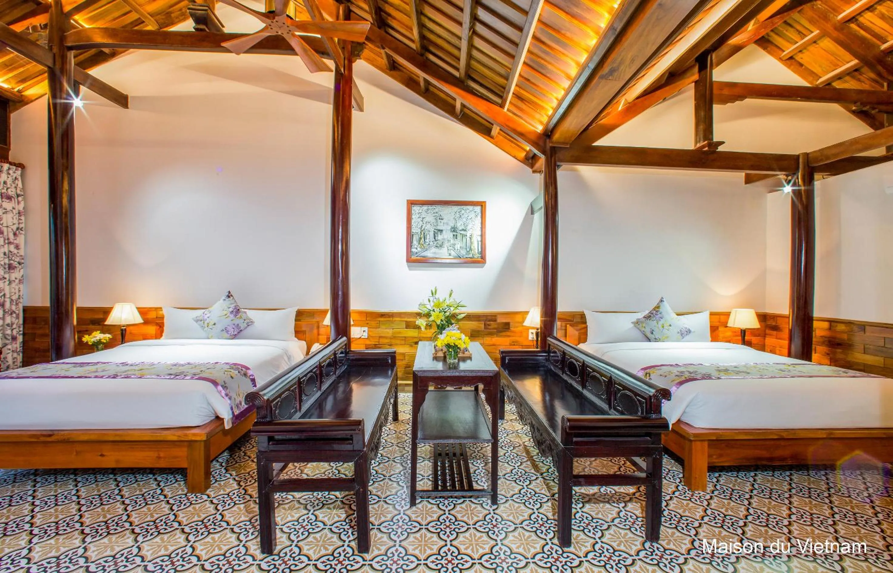 Photo of the whole room, Bed in Maison Du VietNam Resort & Spa