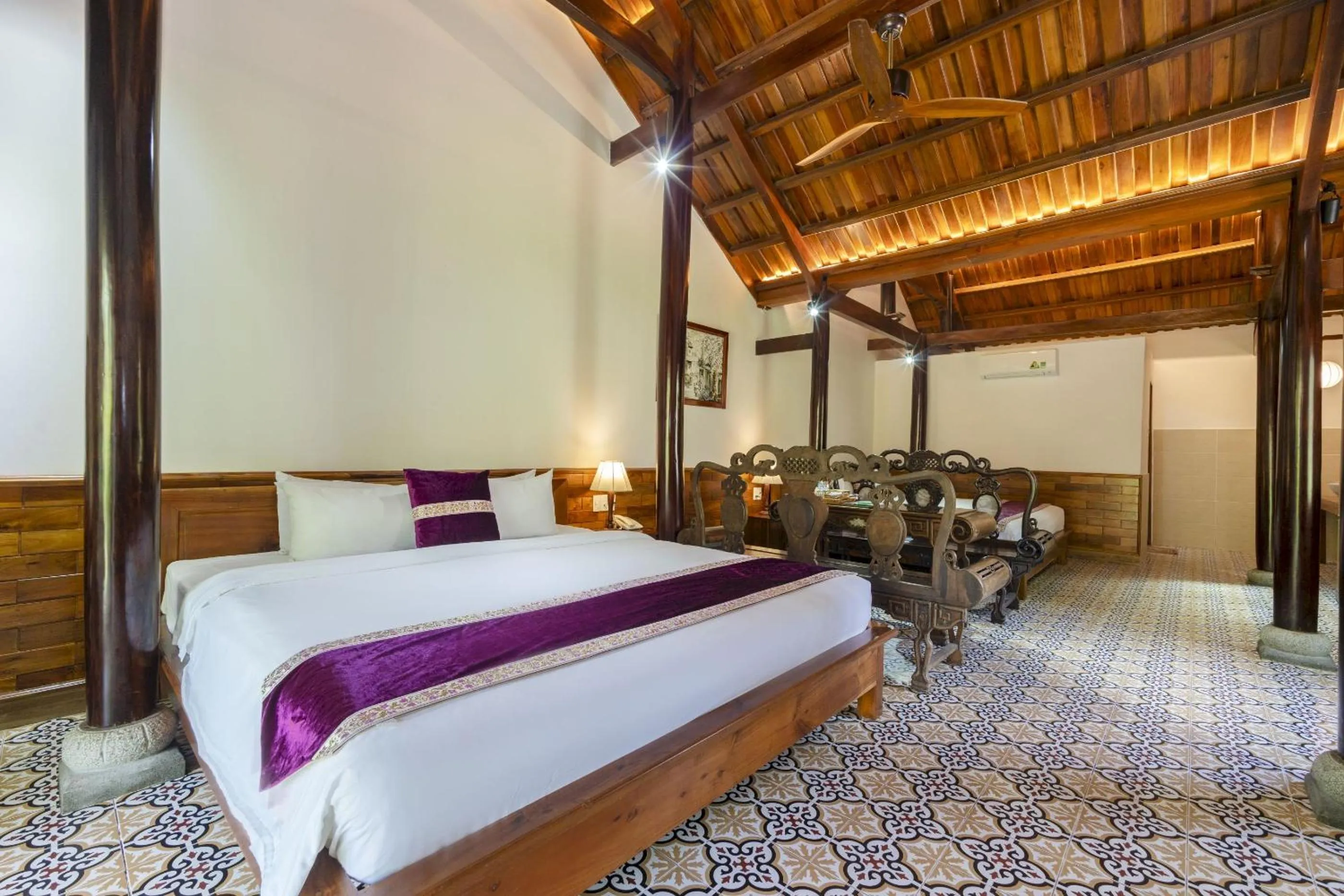 Bedroom, Bed in Maison Du VietNam Resort & Spa