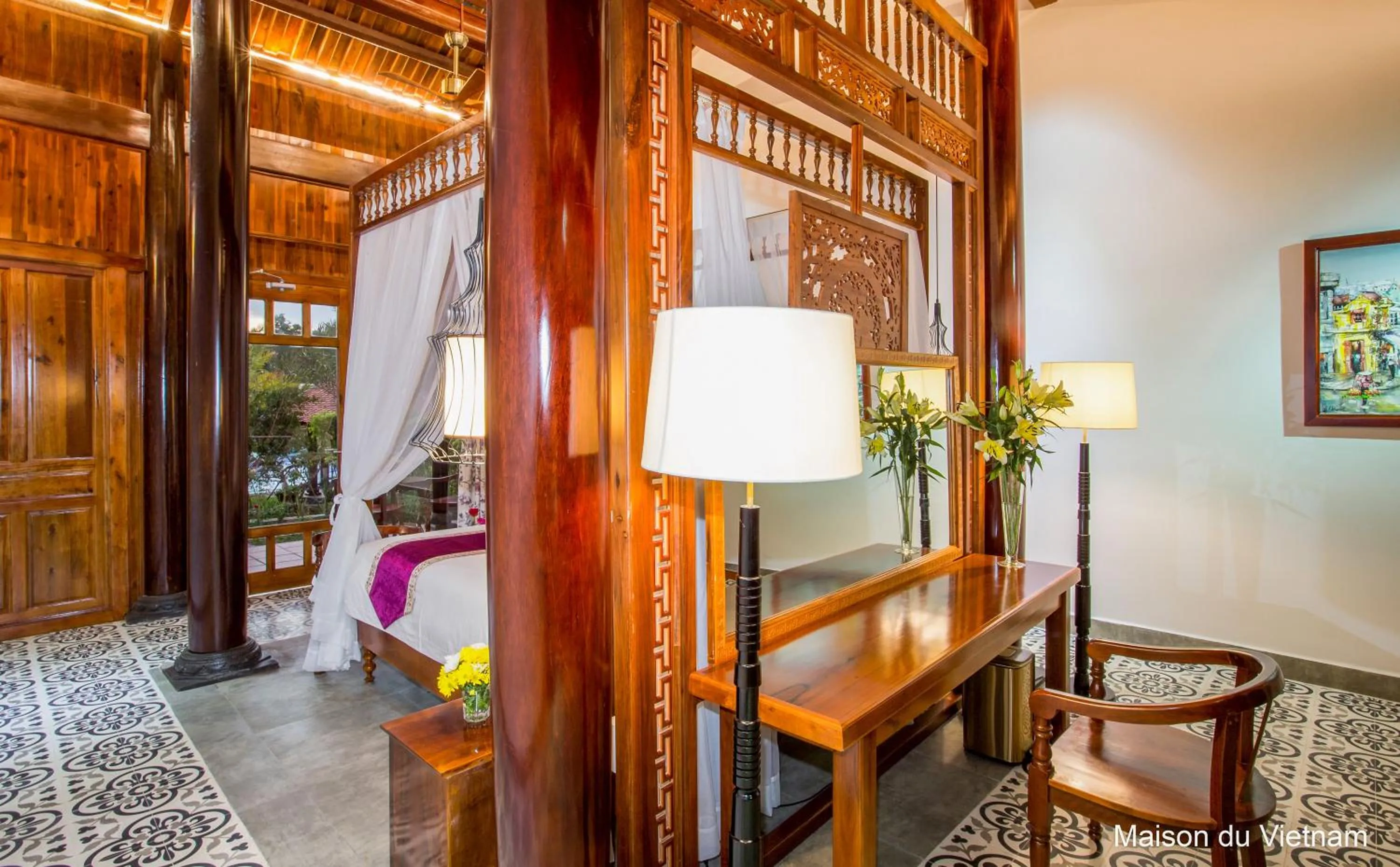 Bedroom, Bed in Maison Du VietNam Resort & Spa