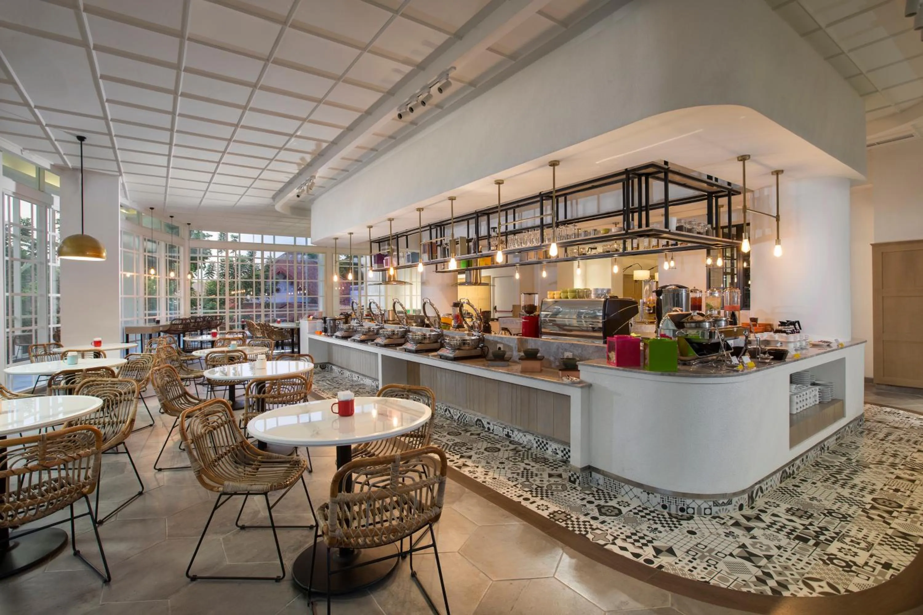 Buffet breakfast in Kampi Hotel Tunjungan - Surabaya