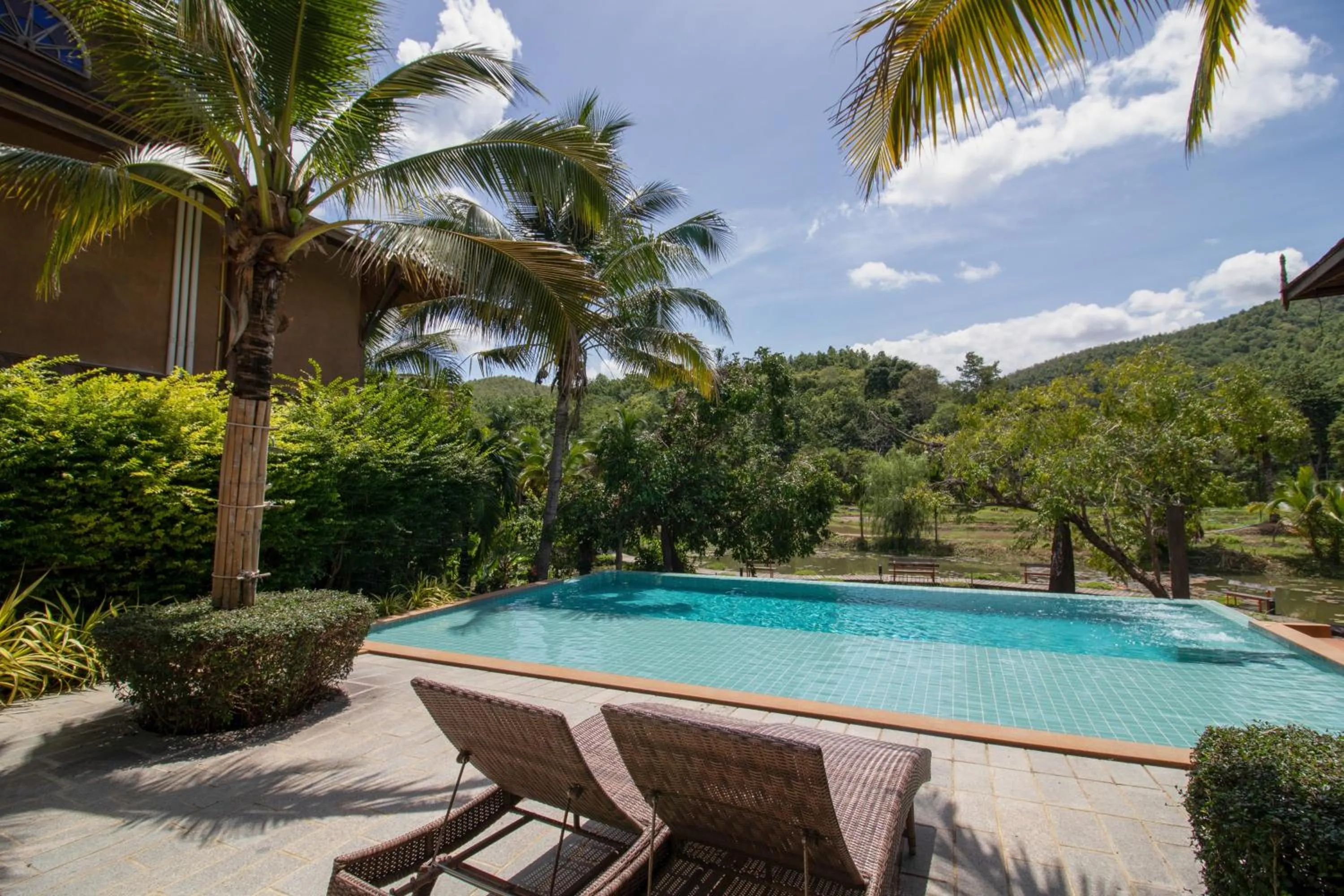 Swimming pool in Royal Train Garden Resort