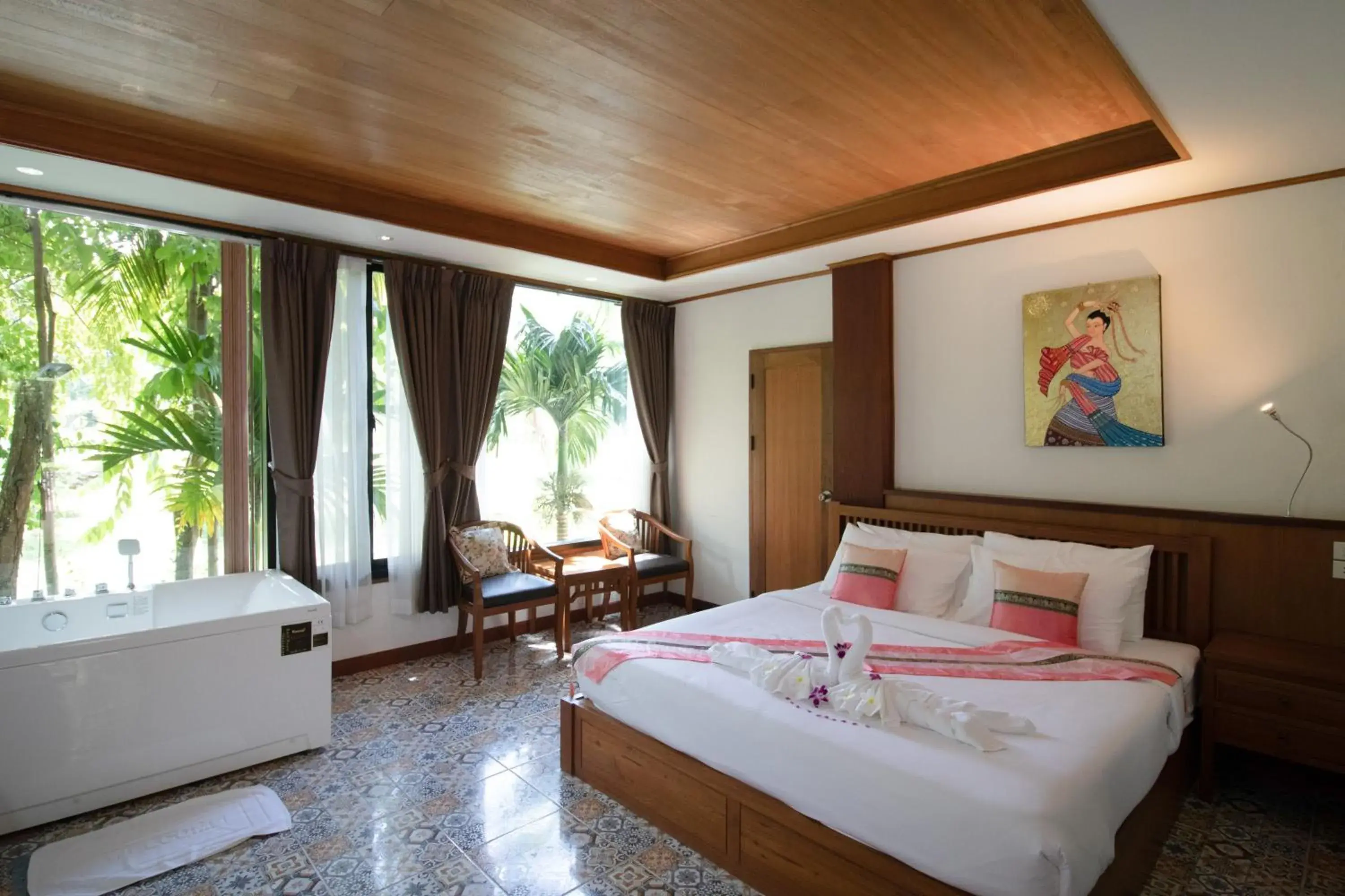 Deluxe Double Room with Bath in Royal Train Garden Resort Deluxe Double Room with Bath in Royal Train Garden Resort