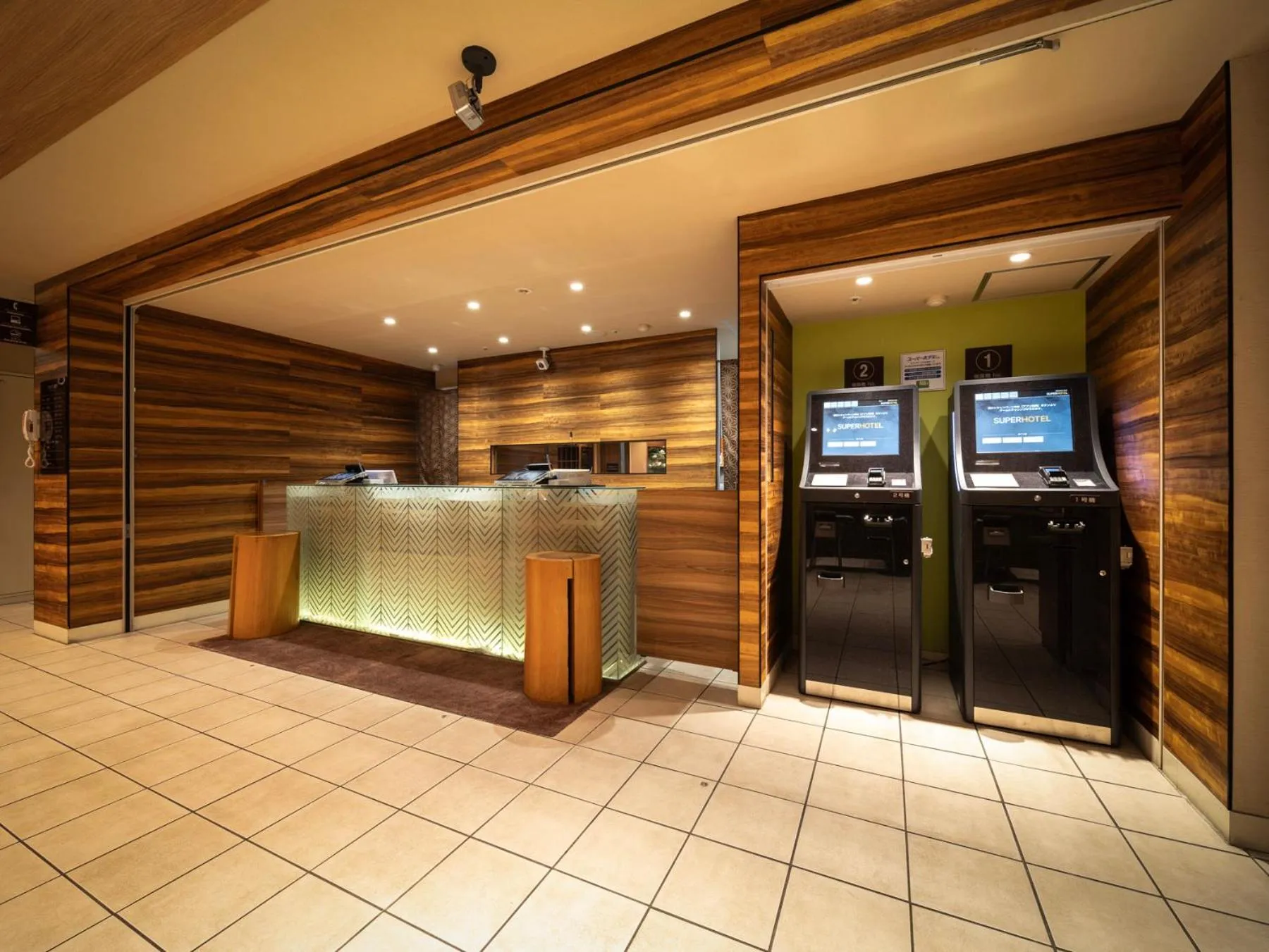 Lobby or reception in Super Hotel Tozai line Ichikawa Myoden Ekimae