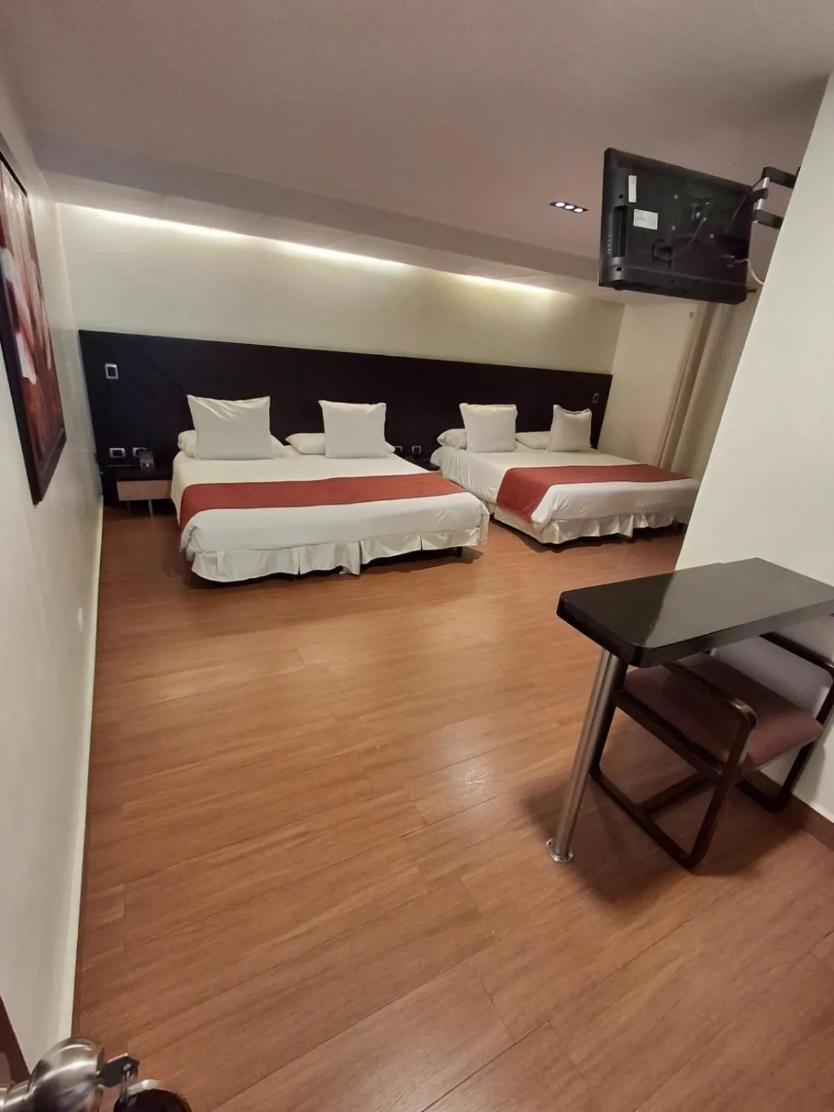 Bed in Hotel León Dorado