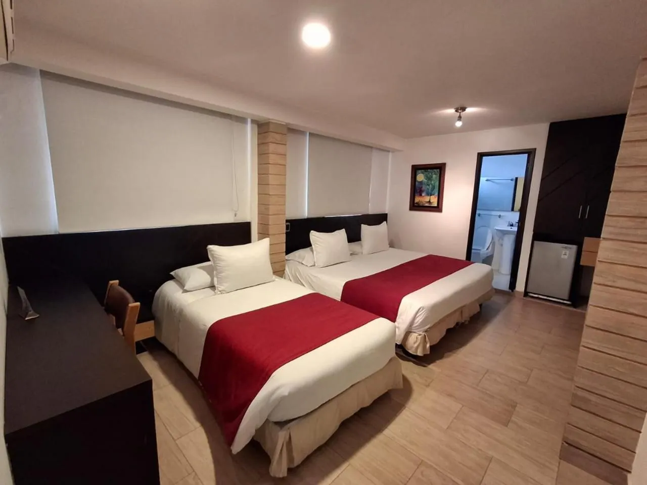 Bed in Hotel León Dorado