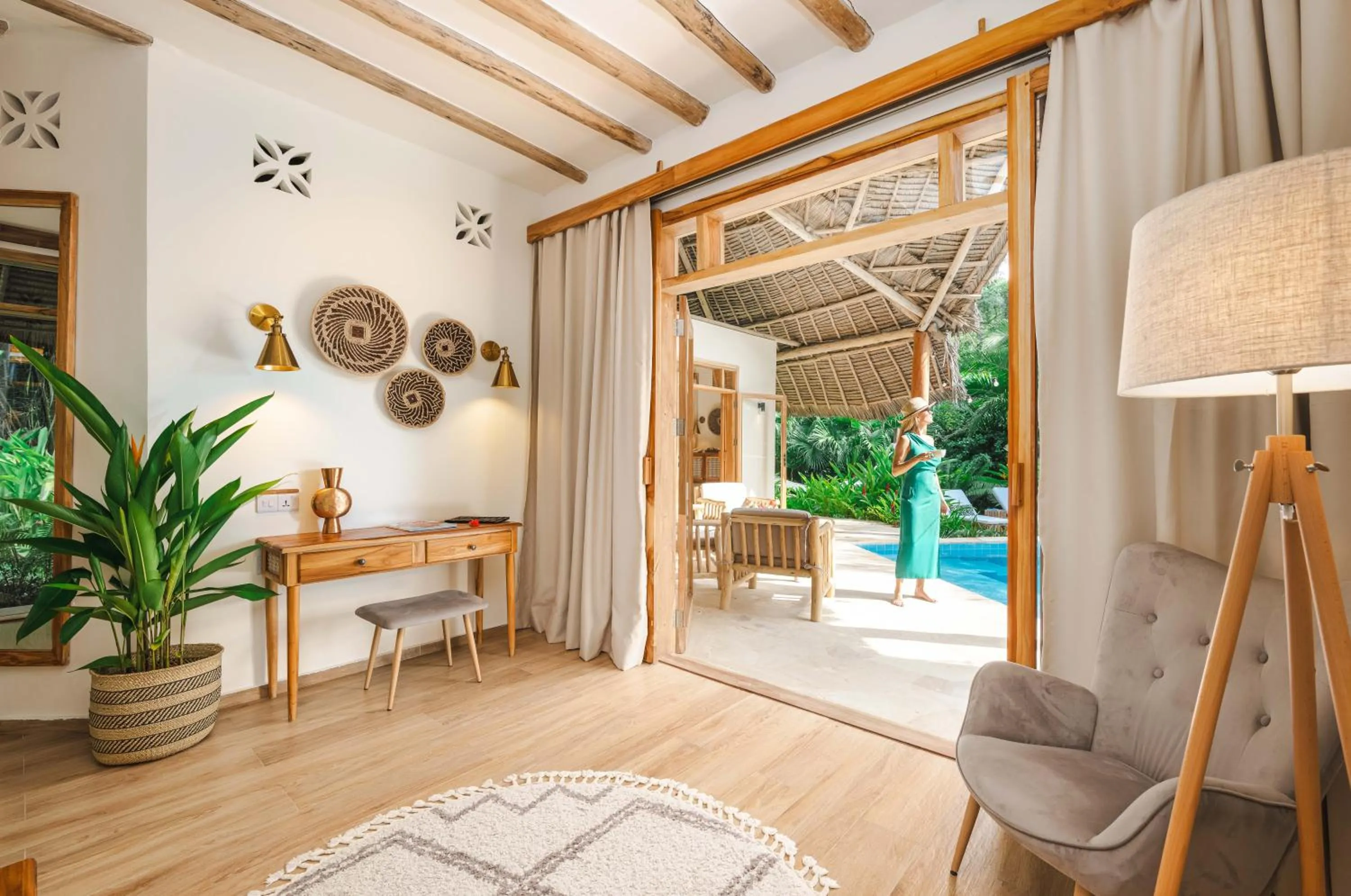 Balcony/Terrace in Zanzi Resort Private Paradise