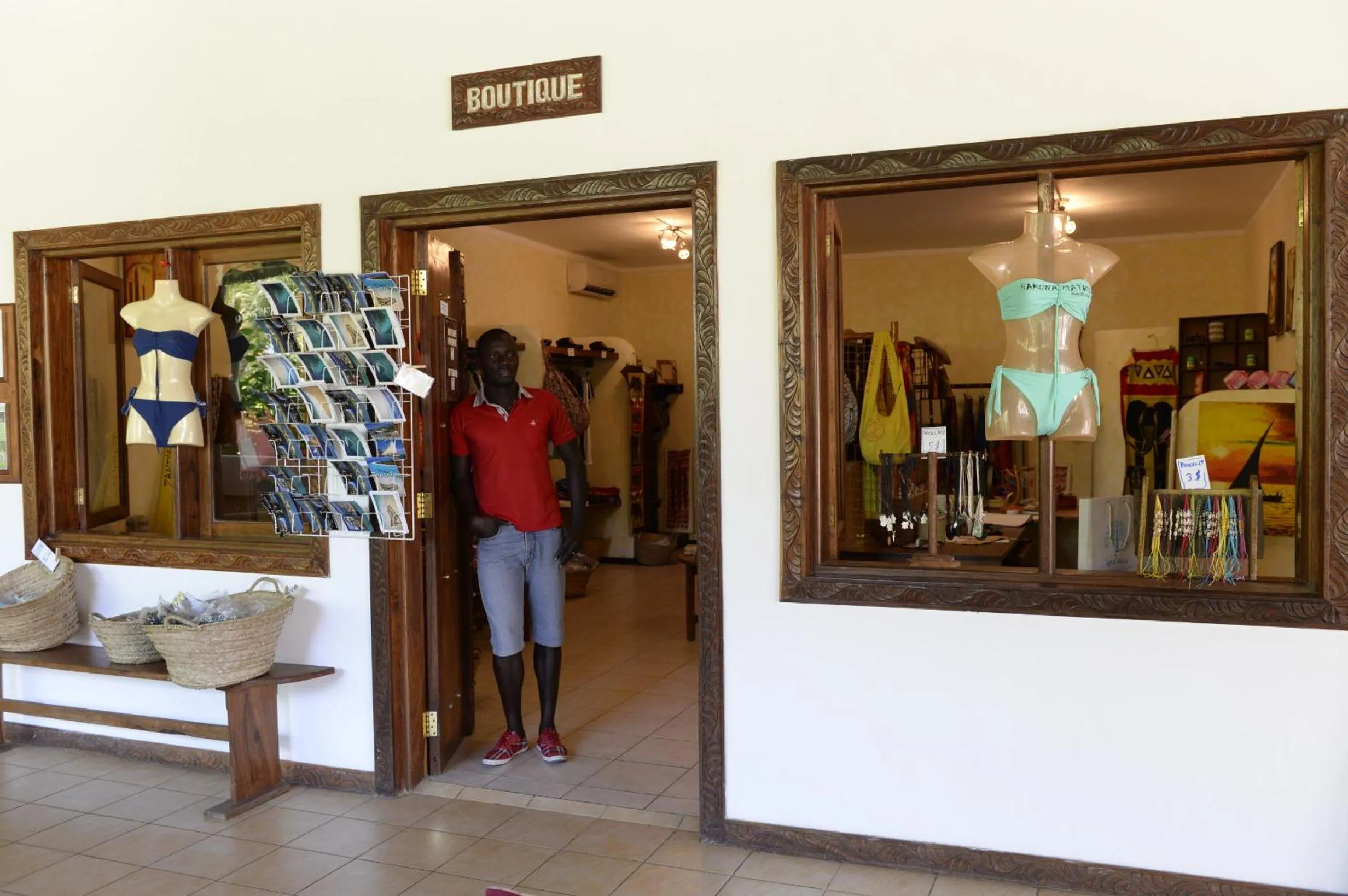 On-site shops in Uroa Bay Beach Resort