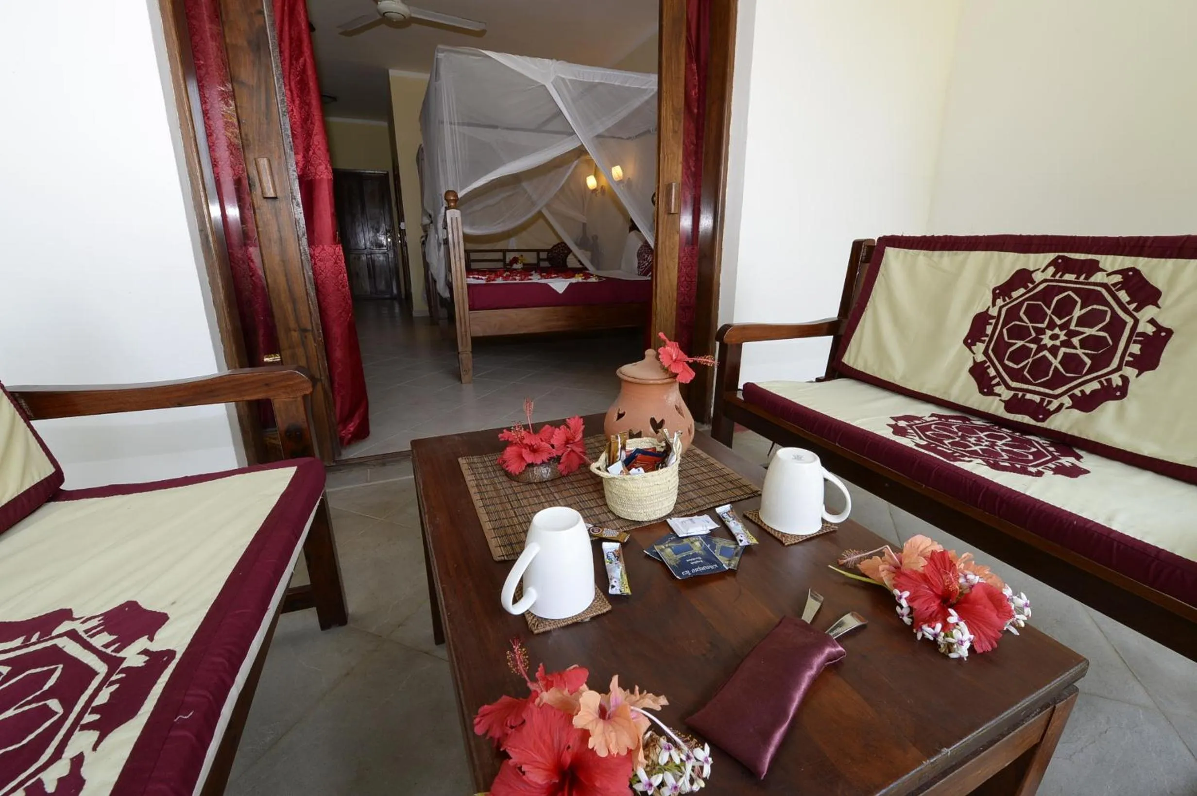 Patio in Uroa Bay Beach Resort