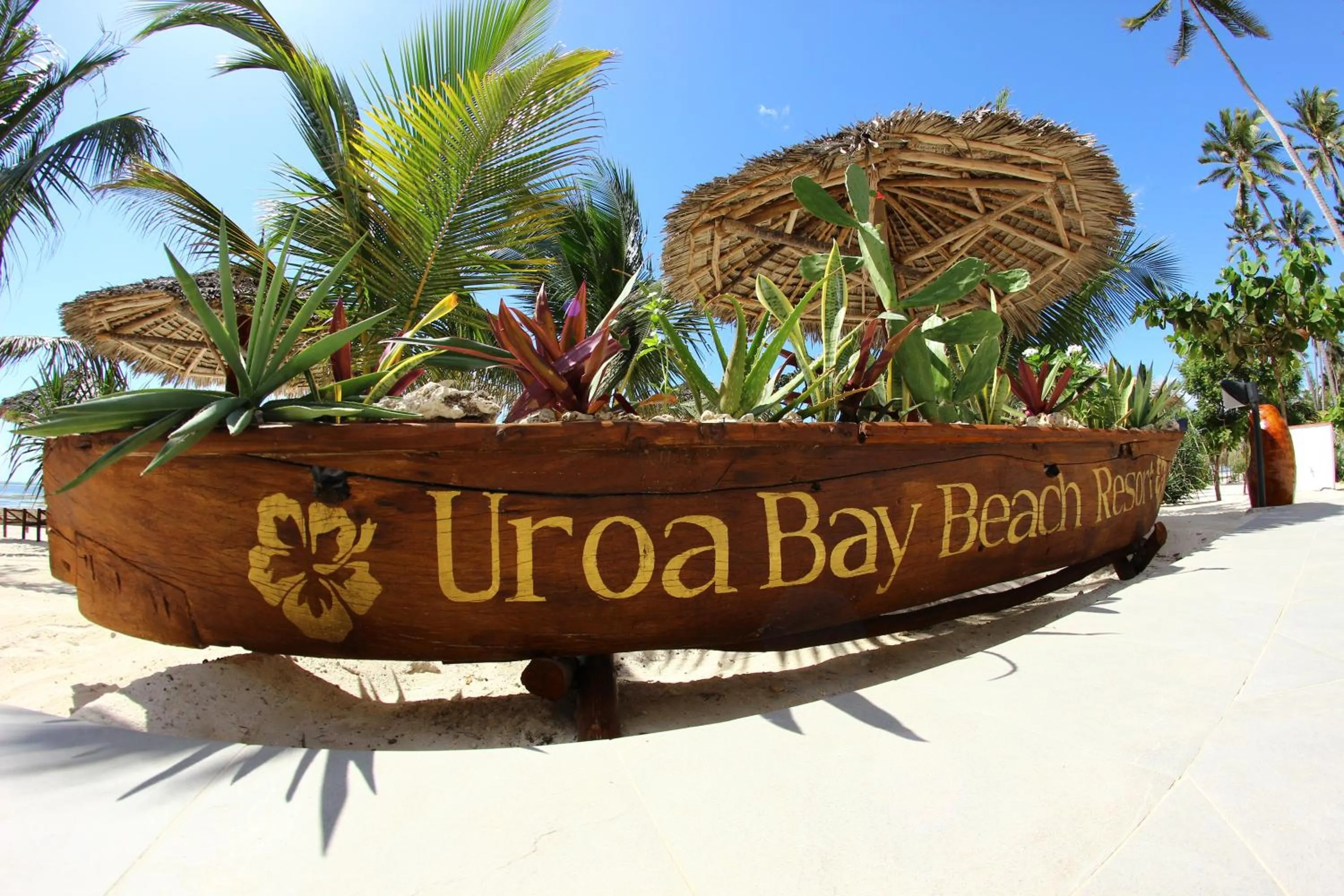 Decorative detail in Uroa Bay Beach Resort