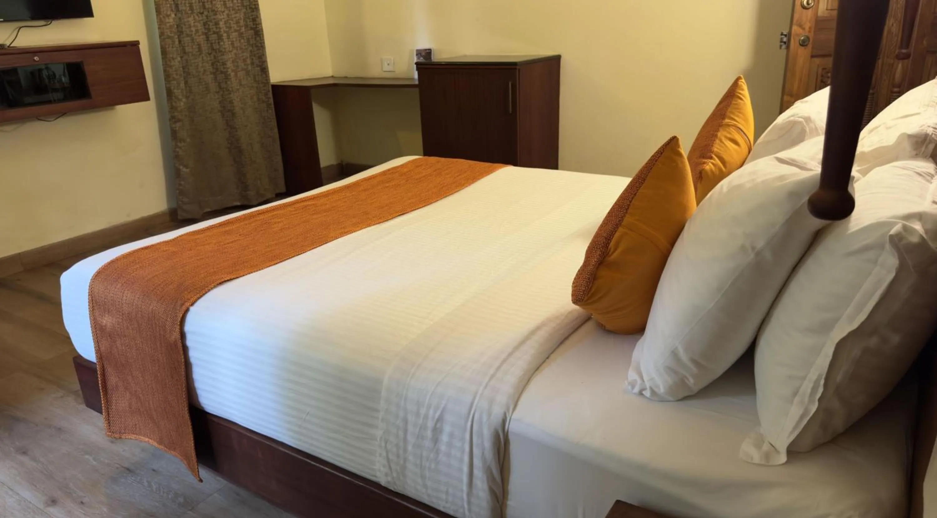 Bed in Indeevara Luxury Resort and Spa, Wayanad