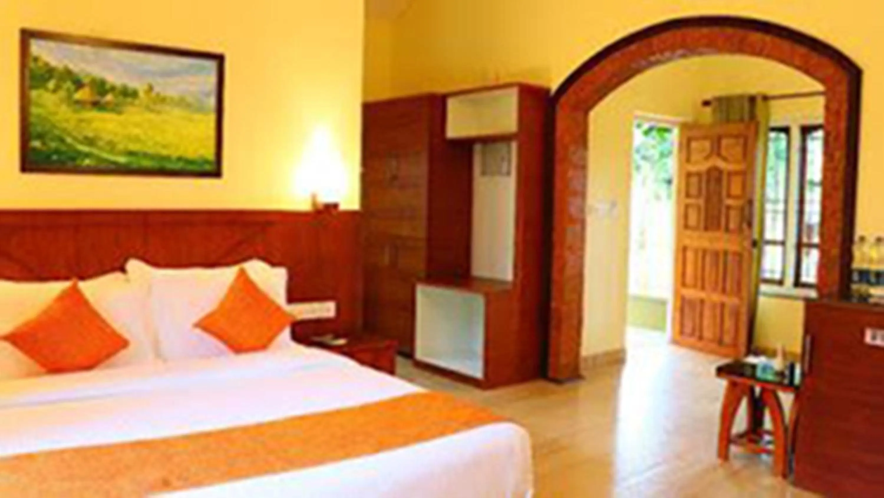 Bed in Indeevara Luxury Resort and Spa, Wayanad