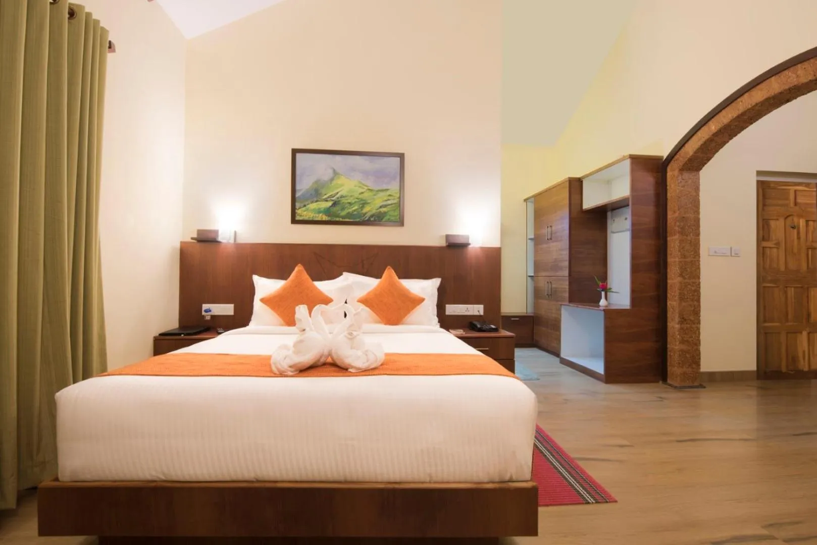 Bed in Indeevara Luxury Resort and Spa, Wayanad