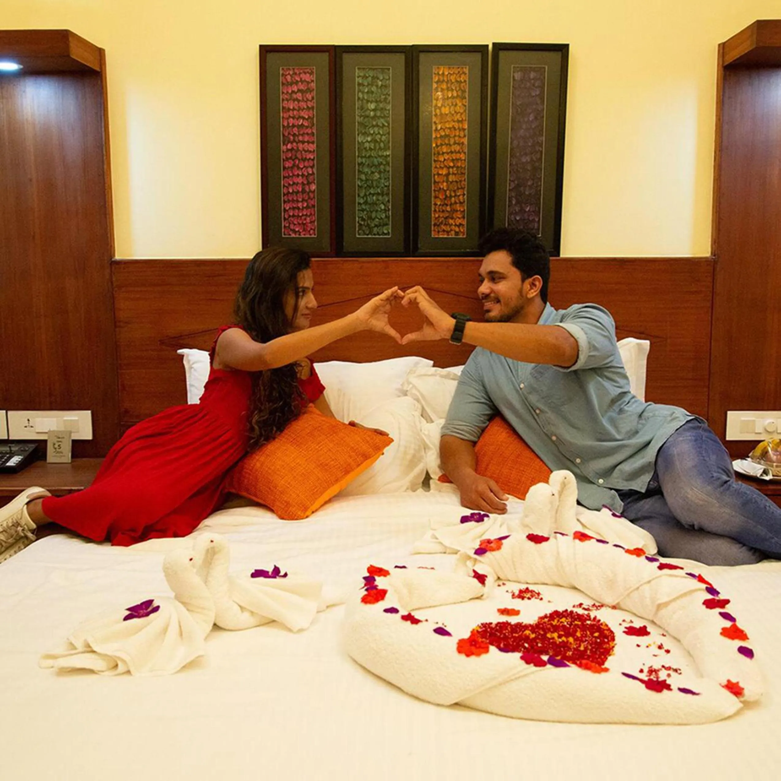 Bed in Indeevara Luxury Resort and Spa, Wayanad